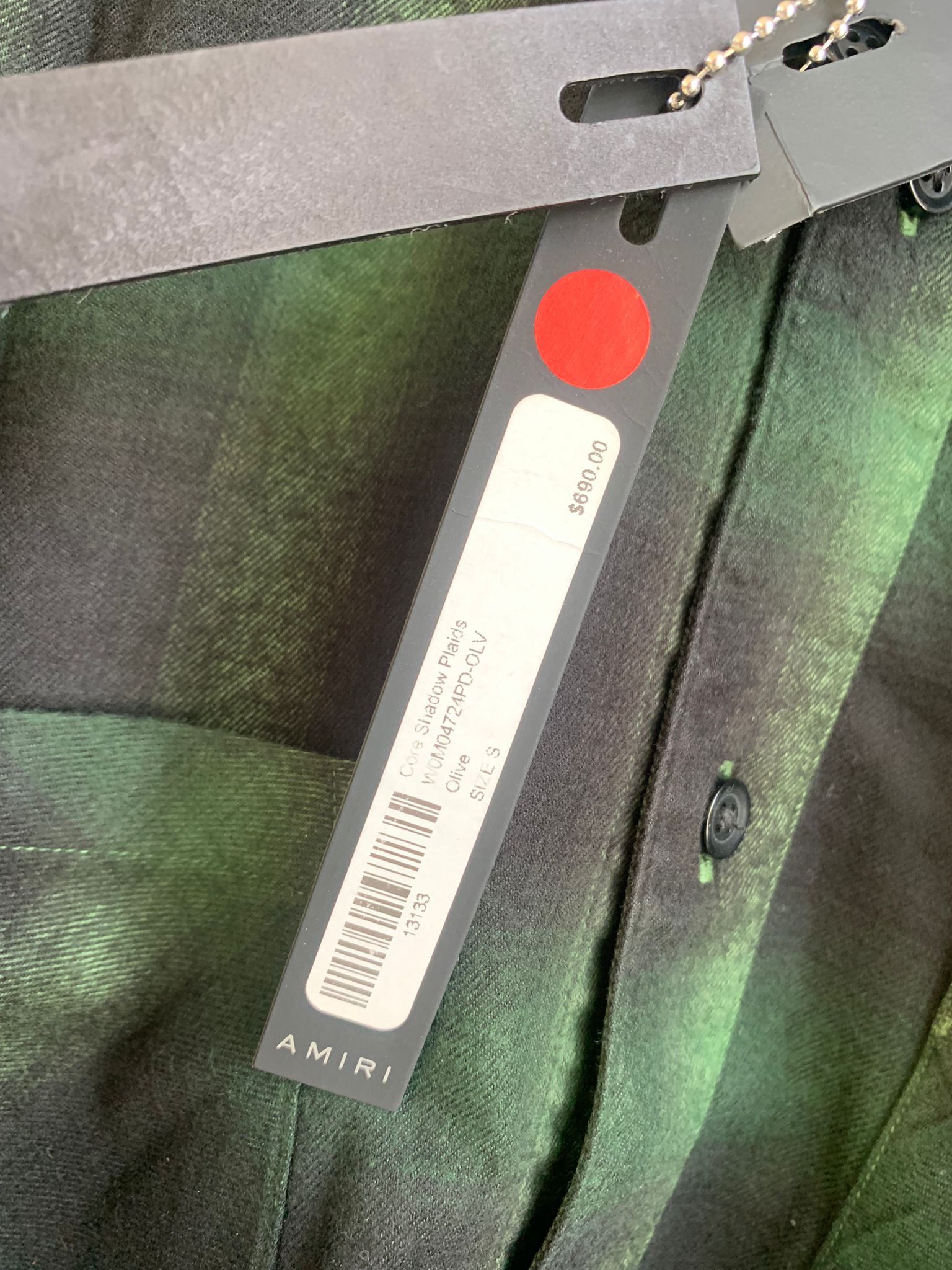 Amiri Core Shadow Plaids in Olive Size US S / EU 44-46 / 1 - 13 Thumbnail