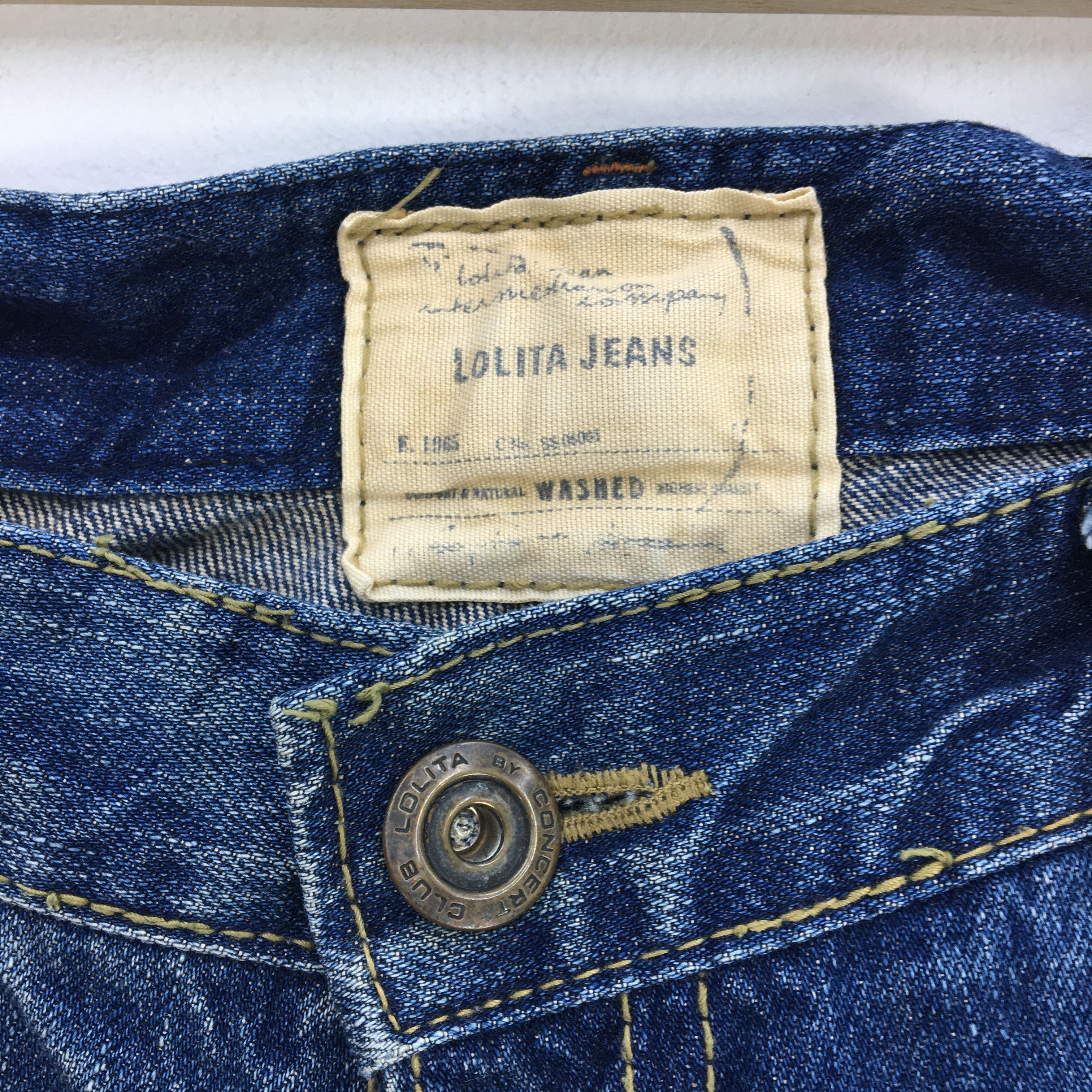 Japanese Brand Vintage Lolita Jeans Lolita Japanese Denim Pants - BS45607. Size US 32 / EU 48 - 9 Thumbnail