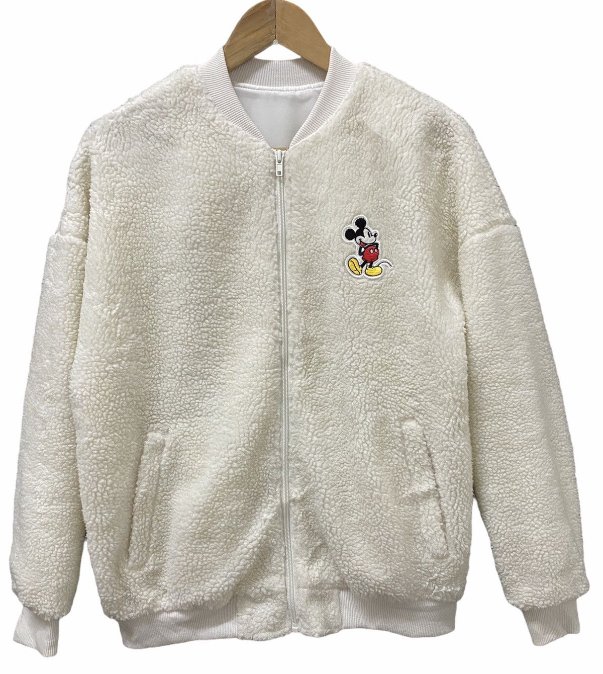 Disney RARE🔥VINTAGE DISNEY Deep Pile Retro Fleece Bomber Jacket Size US M / EU 48-50 / 2 - 2 Thumbnail