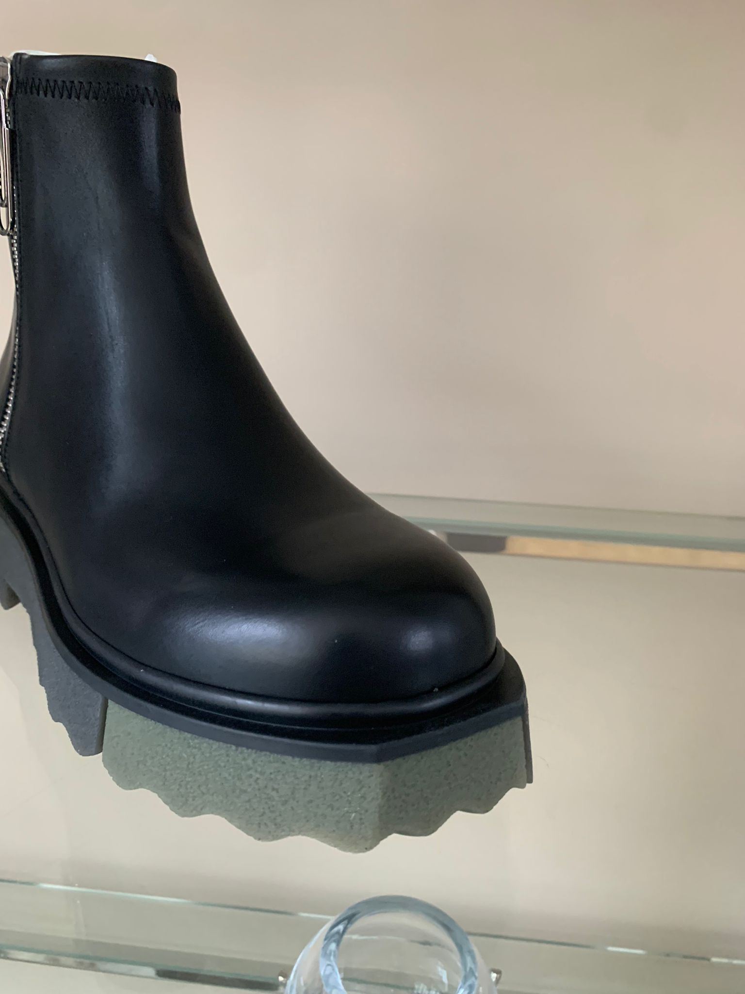 Off-White o1rshd1 Sponge Sole Zipper Boots in Black Size US 9 / EU 42 - 6 Thumbnail