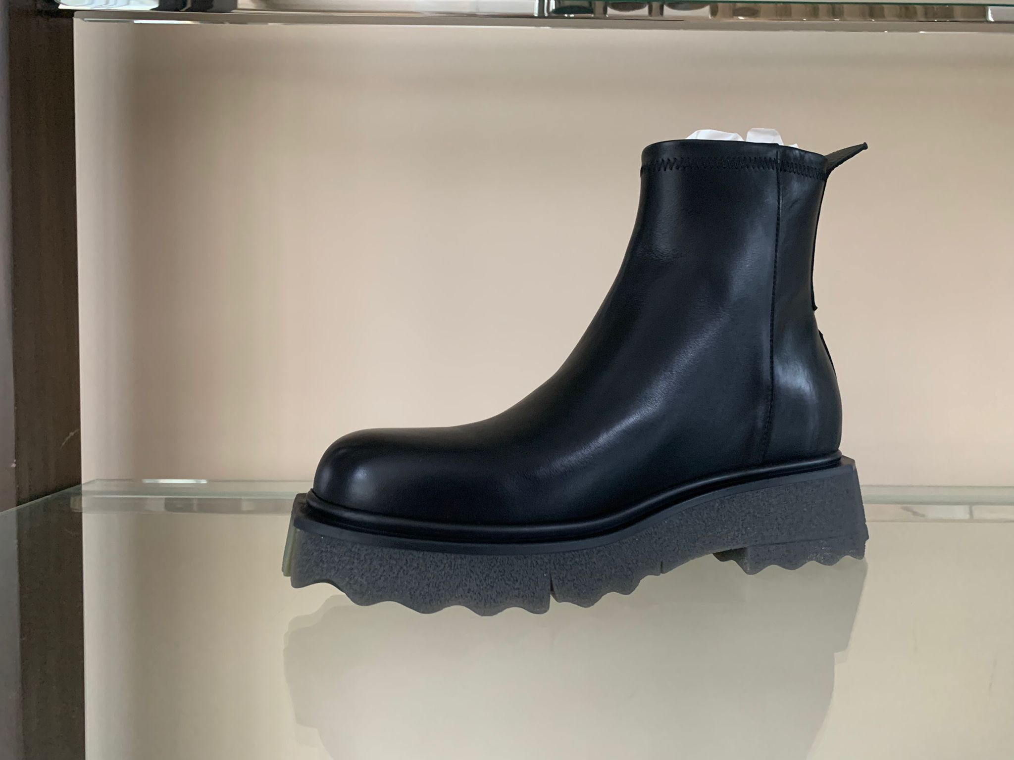 Off-White o1rshd1 Sponge Sole Zipper Boots in Black Size US 9 / EU 42 - 5 Thumbnail