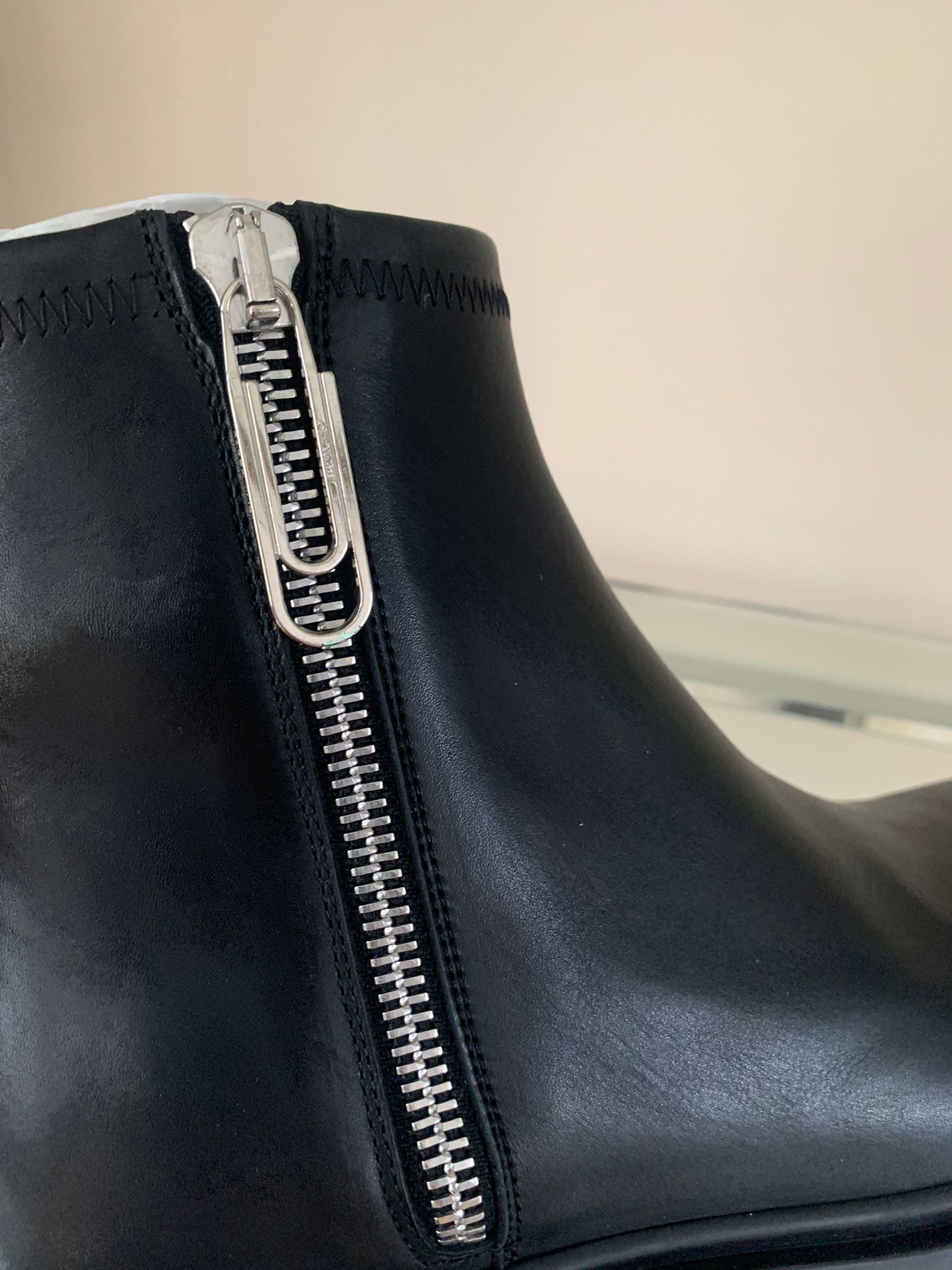 Off-White o1rshd1 Sponge Sole Zipper Boots in Black Size US 9 / EU 42 - 9 Thumbnail