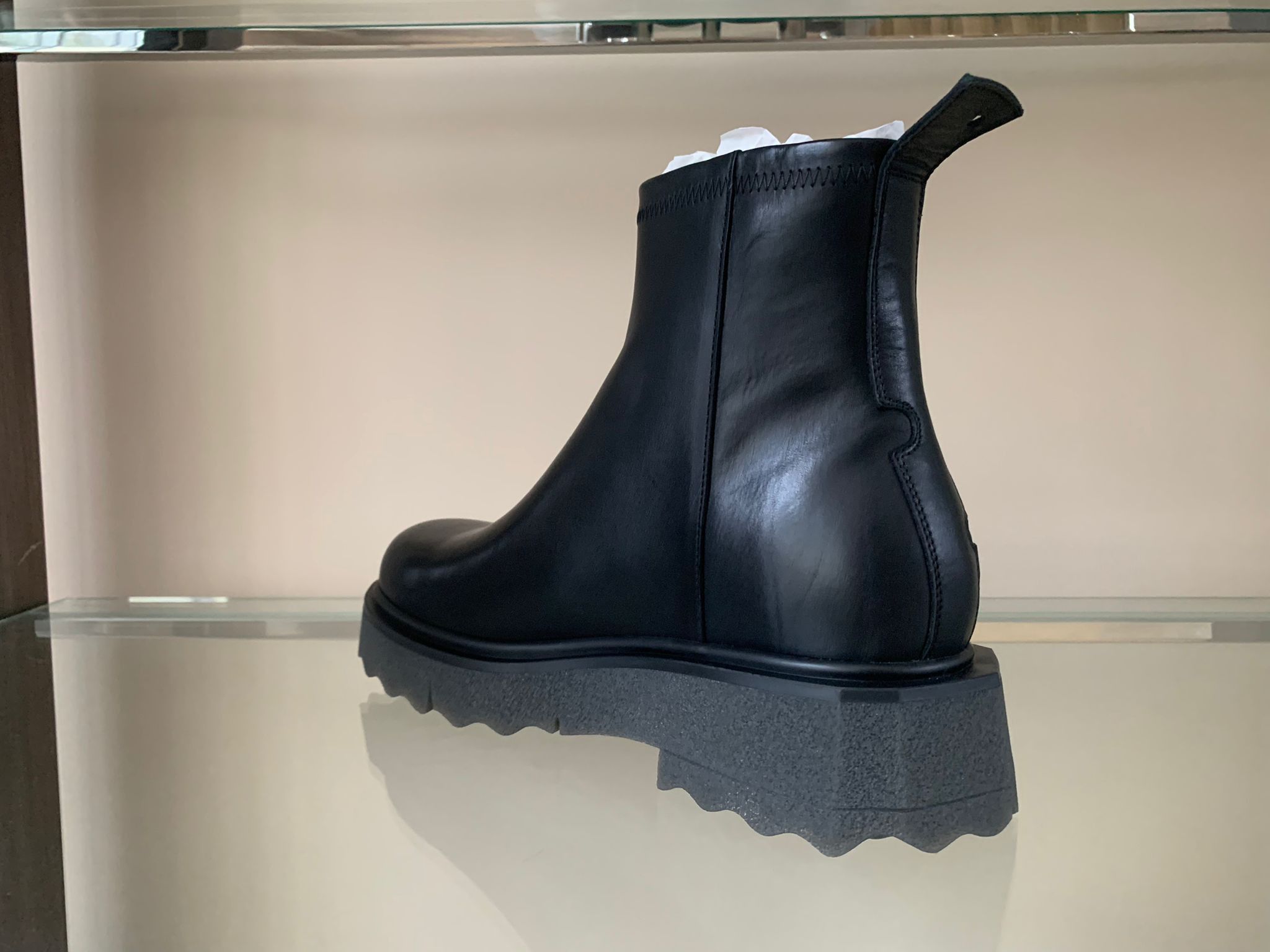 Off-White o1rshd1 Sponge Sole Zipper Boots in Black Size US 9 / EU 42 - 7 Thumbnail