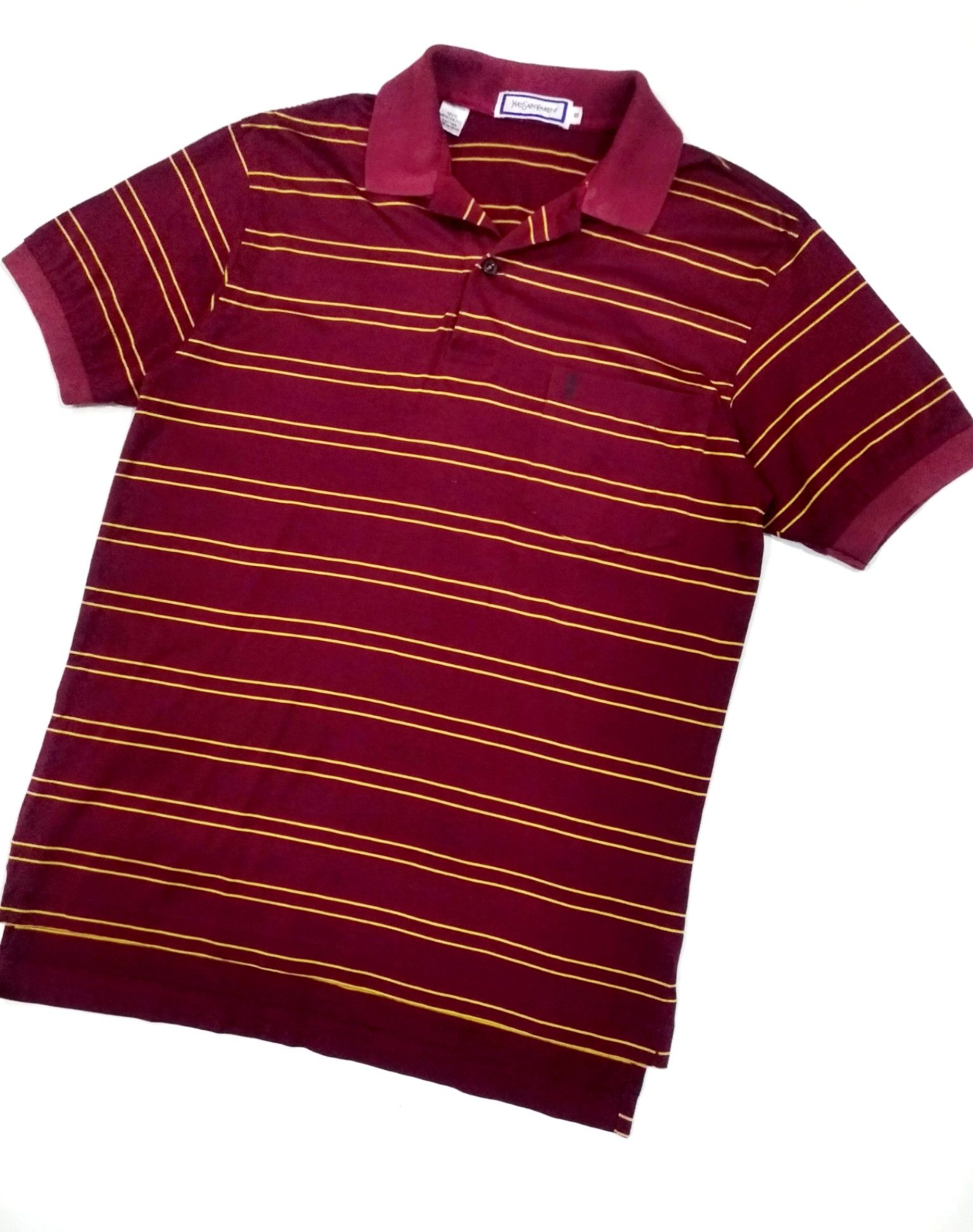 Yves Saint Laurent RARE! VTG YVES SAINT LAURENT STRIPES POLO SHIRT Size US S / EU 44-46 / 1 - 3 Thumbnail