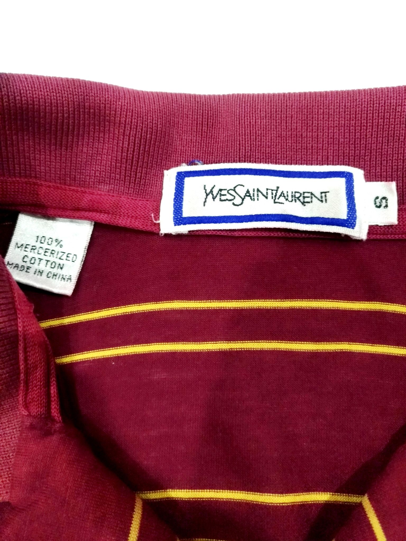 Yves Saint Laurent RARE! VTG YVES SAINT LAURENT STRIPES POLO SHIRT Size US S / EU 44-46 / 1 - 6 Thumbnail