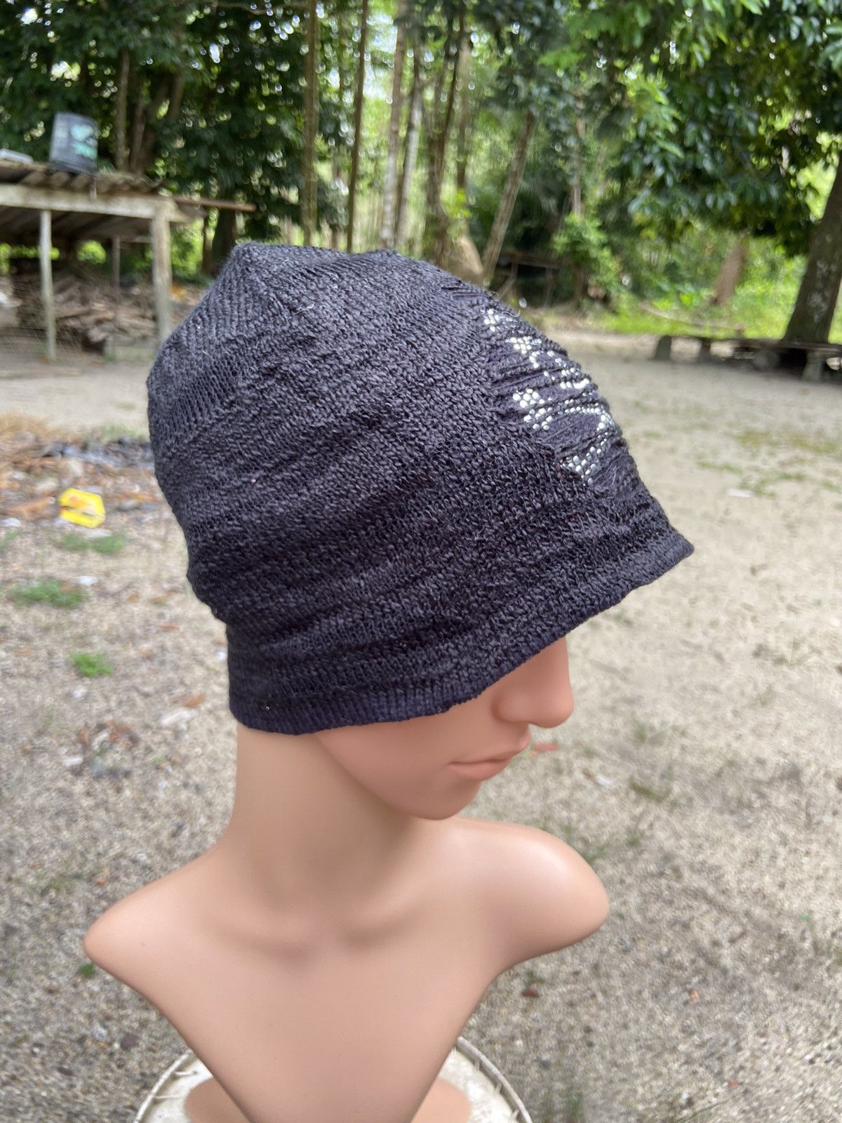 Japanese Brand Steal!! Skull Distressed Design Beanie Hat Size ONE SIZE - 4 Thumbnail