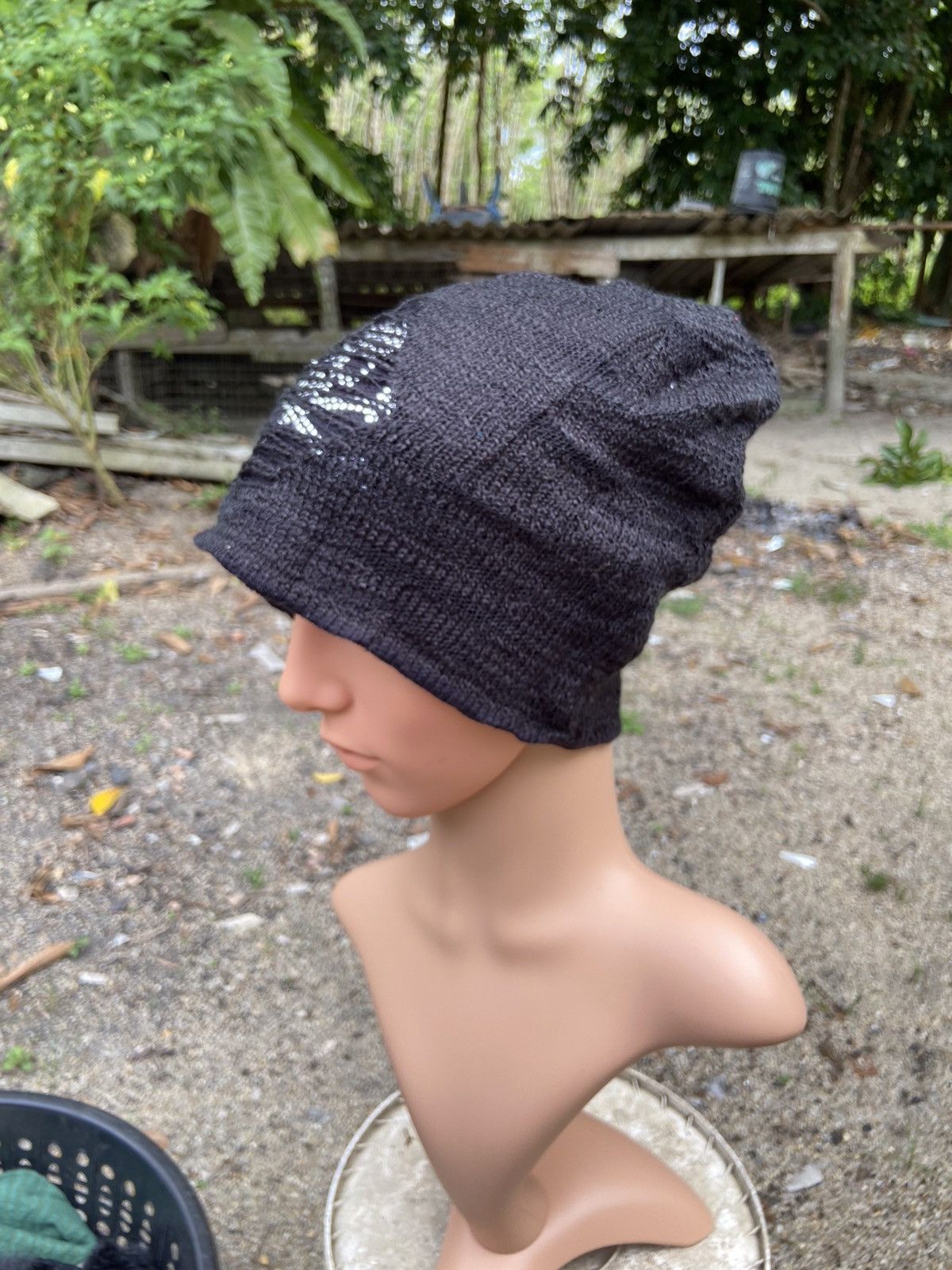 Japanese Brand Steal!! Skull Distressed Design Beanie Hat Size ONE SIZE - 3 Thumbnail