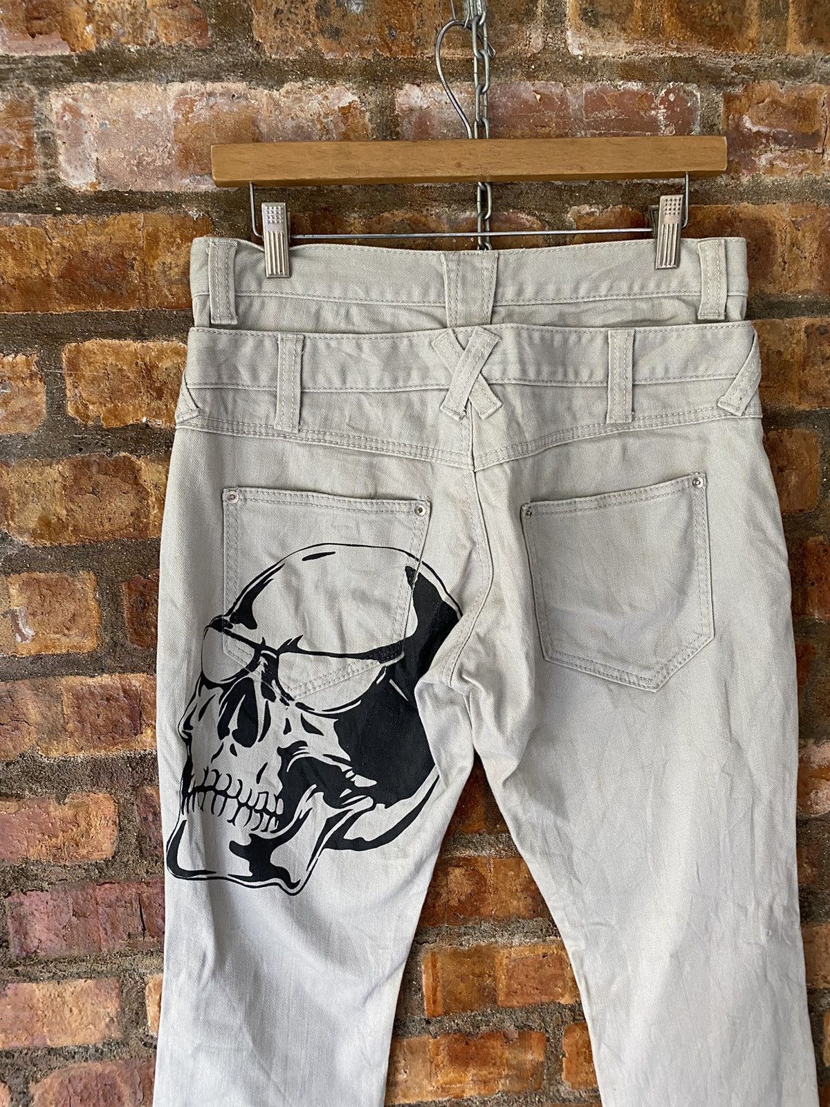 PPFM Japanese Brand double waist Skull pants Size US 30 / EU 46 - 3 Thumbnail