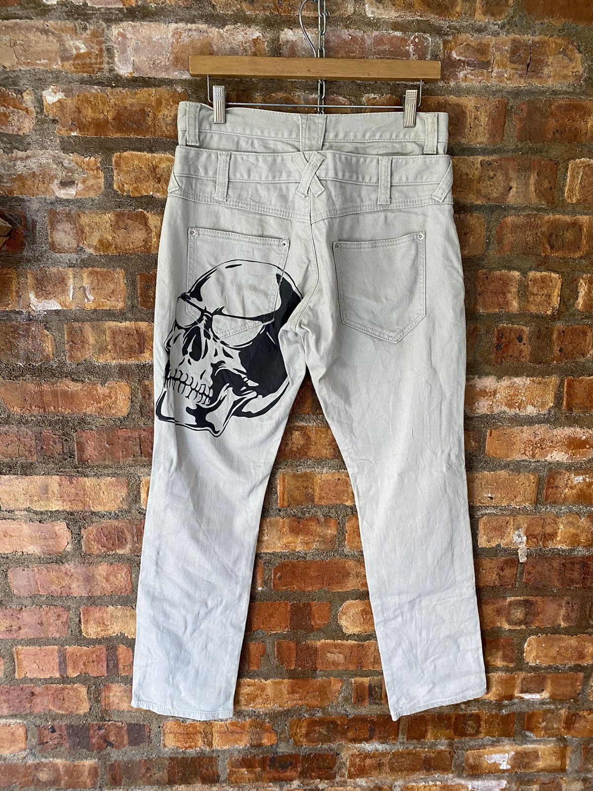 PPFM Japanese Brand double waist Skull pants Size US 30 / EU 46 - 2 Thumbnail