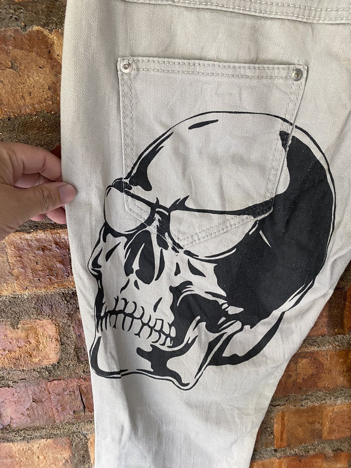 PPFM Japanese Brand double waist Skull pants Size US 30 / EU 46 - 4 Thumbnail