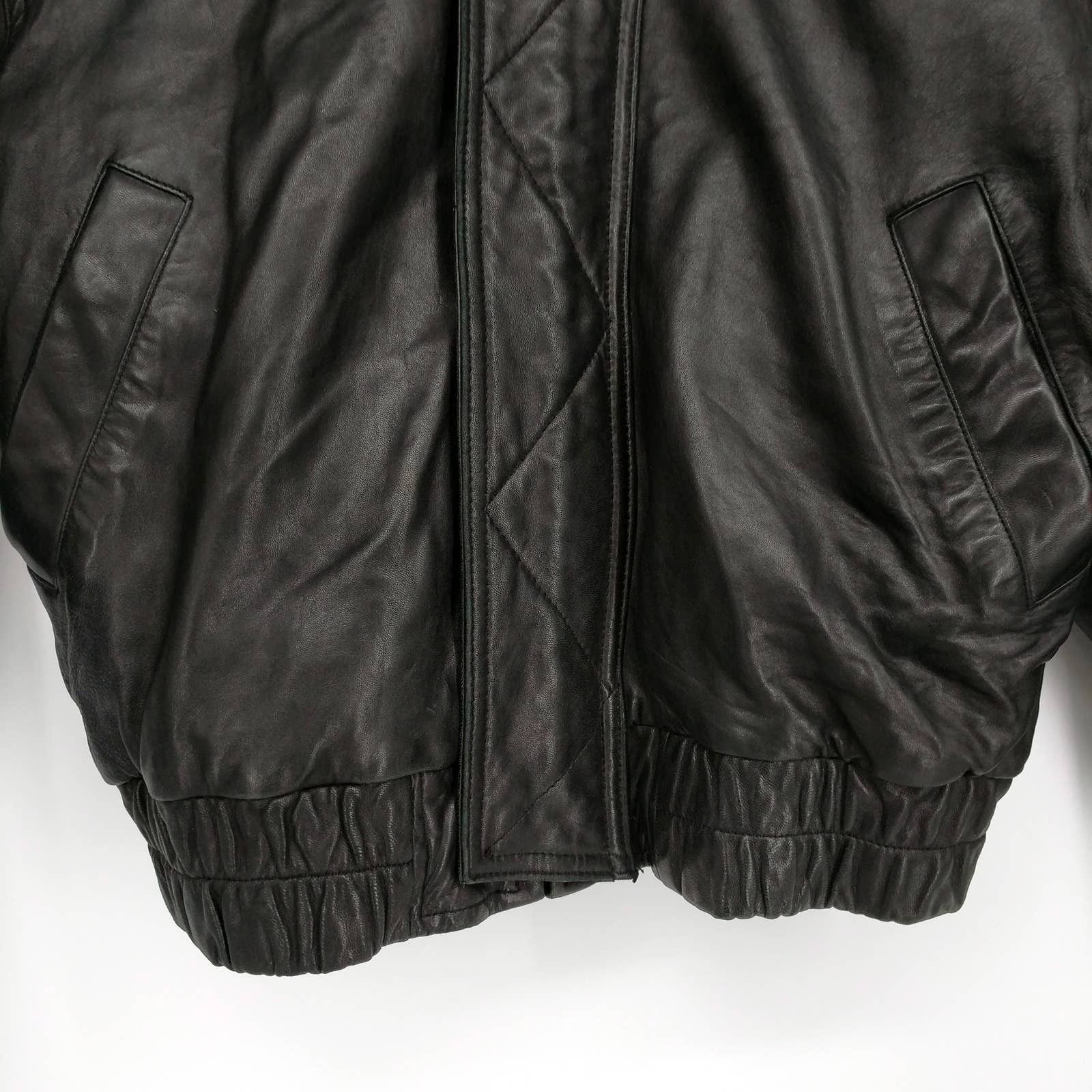 Andrew Marc × Vintage Vintage Marc New York Lamb Leather Moto Bomber Jacket M Size US M / EU 48-50 / 2 - 4 Thumbnail