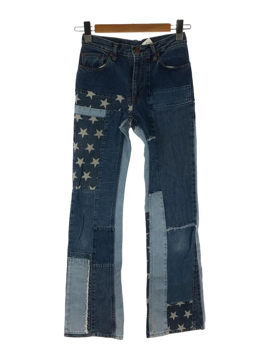 image of Hysteric Glamour Reconstructed Star Denim Jeans in Indigo, Women's (Size 26)