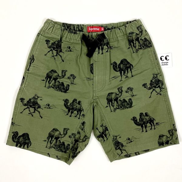 Supreme Supreme Camels Belted Shorts 2012 Ripstop 30 Olive Green