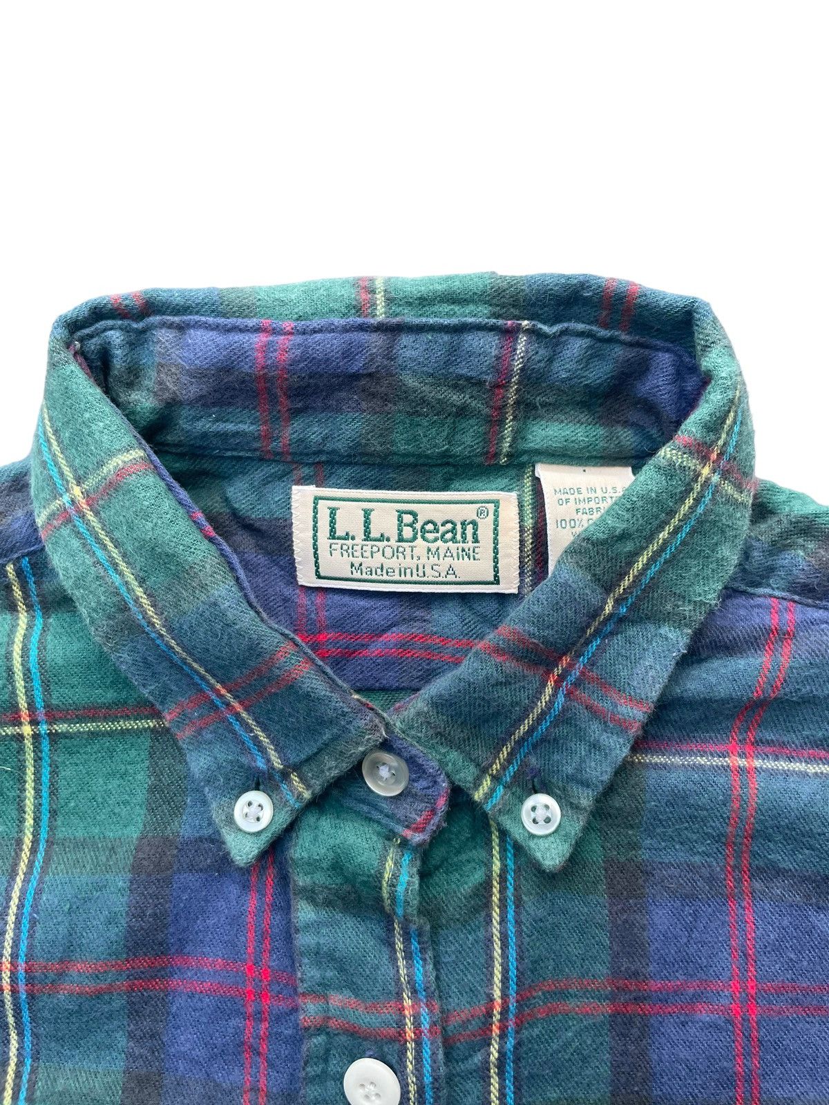 L.L. Bean Vintage L.L.Bean Women Checkered Shirt Size L / US 10 / IT 46 - 5 Thumbnail