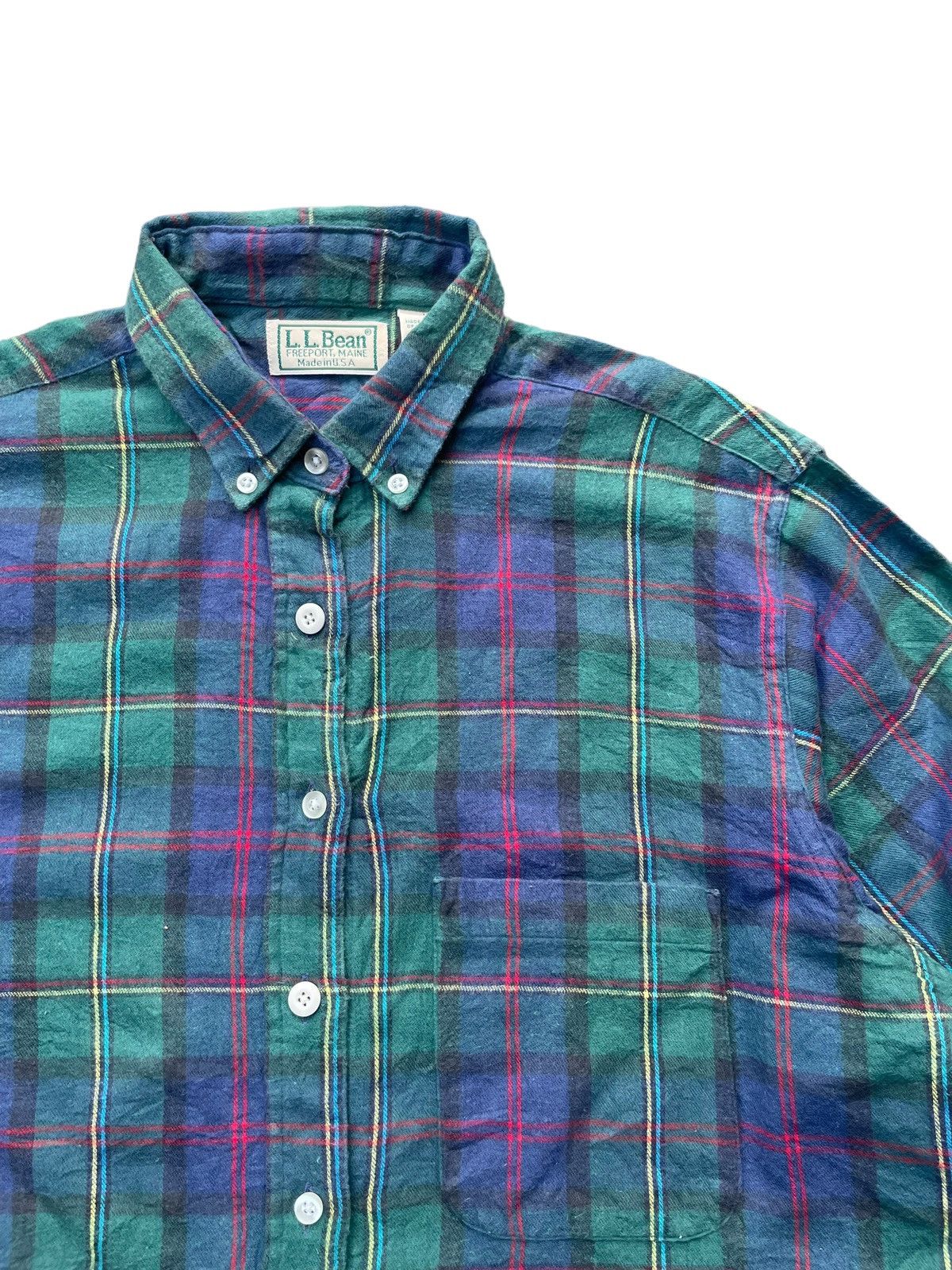 L.L. Bean Vintage L.L.Bean Women Checkered Shirt Size L / US 10 / IT 46 - 4 Thumbnail