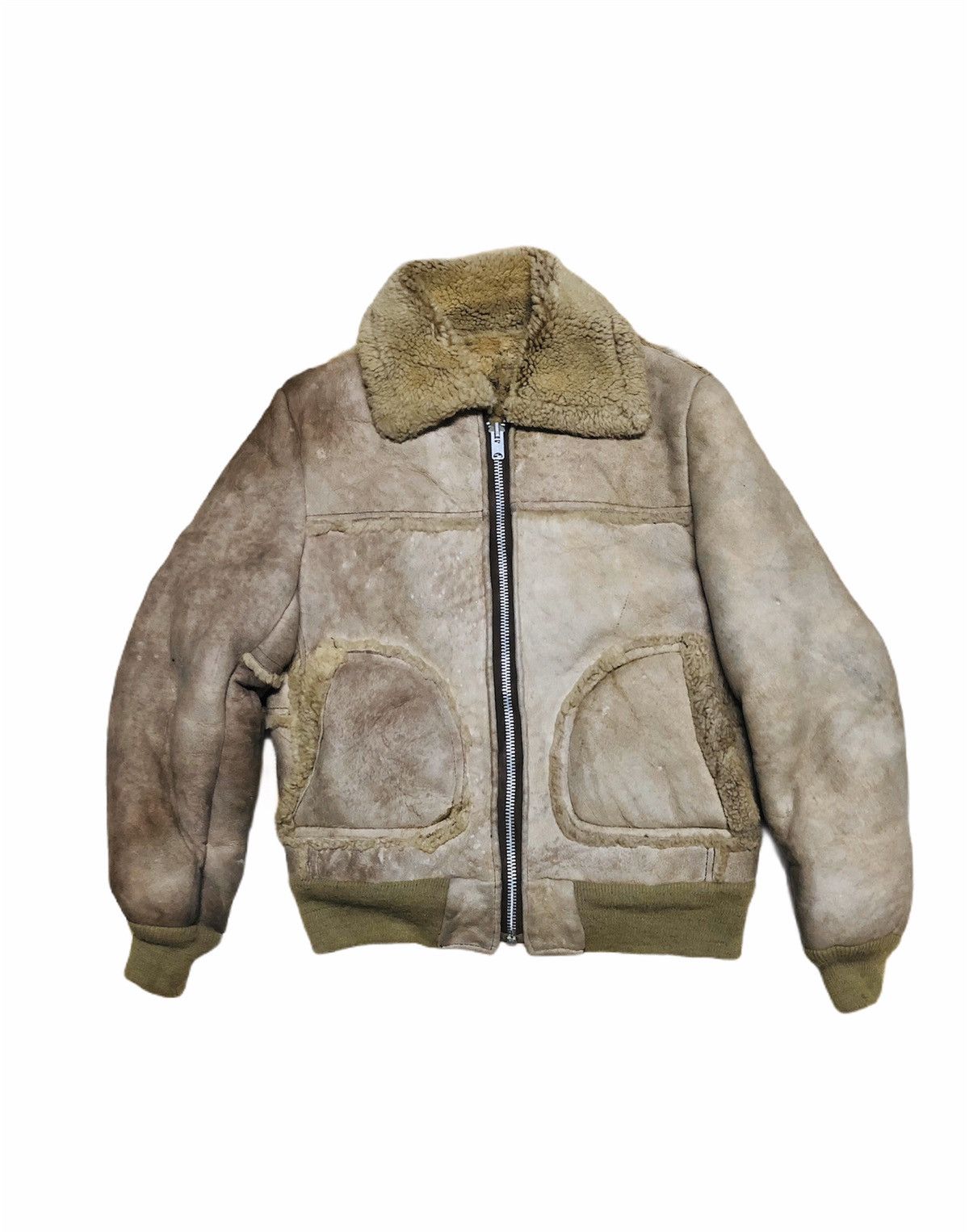 Schott 😱TRUE VINTAGE🚀 TALON Zip 1980s Schott NYC Shearling Jacket Size US M / EU 48-50 / 2 - 1 Thumbnail