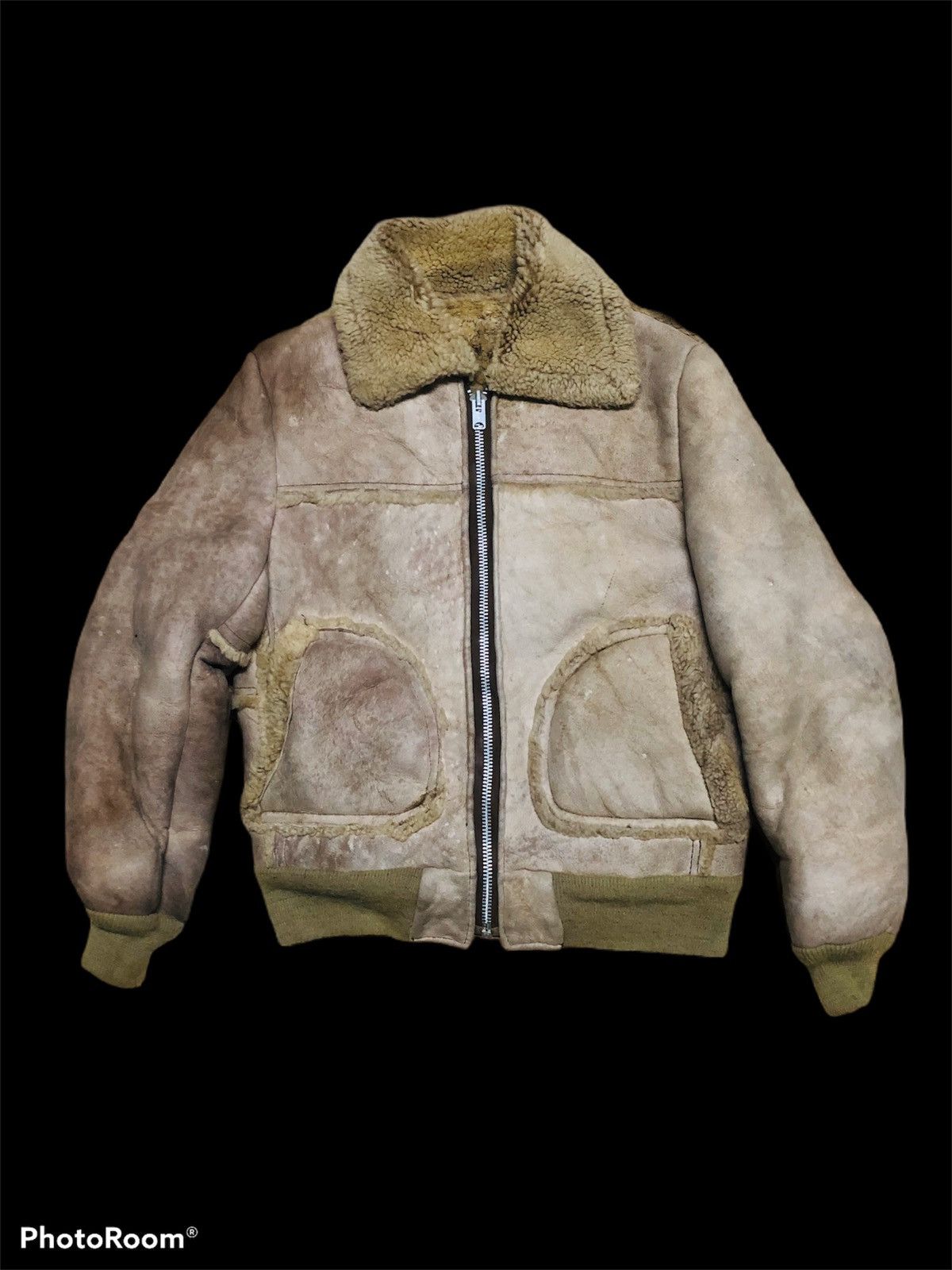 Schott 😱TRUE VINTAGE🚀 TALON Zip 1980s Schott NYC Shearling Jacket Size US M / EU 48-50 / 2 - 5 Thumbnail