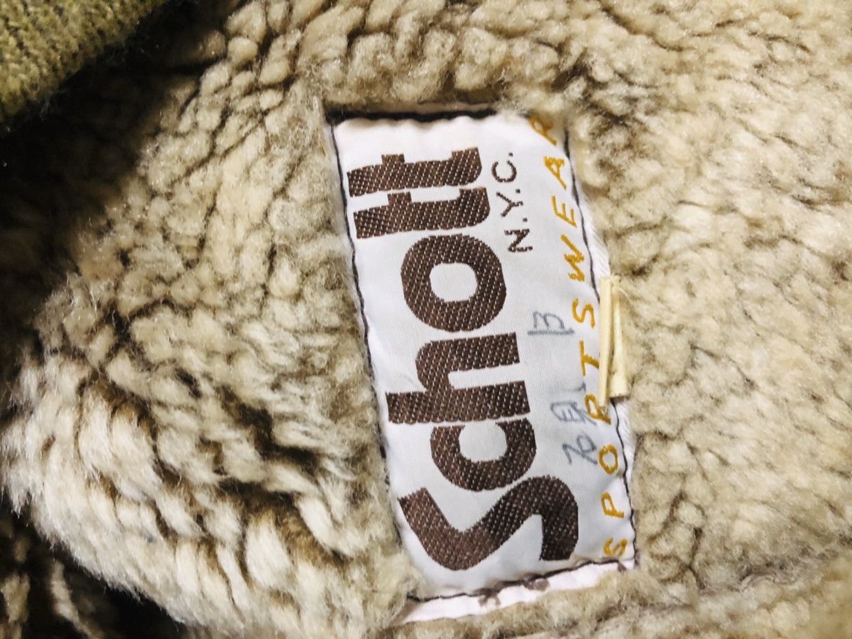 Schott 😱TRUE VINTAGE🚀 TALON Zip 1980s Schott NYC Shearling Jacket Size US M / EU 48-50 / 2 - 7 Thumbnail
