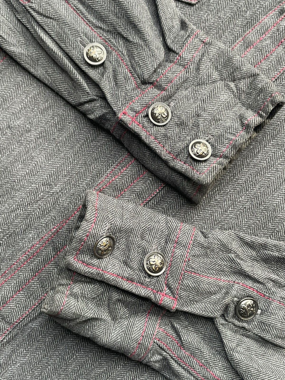 Japanese Brand ASM Western Herringbone Twill Shirt Size US M / EU 48-50 / 2 - 8 Thumbnail