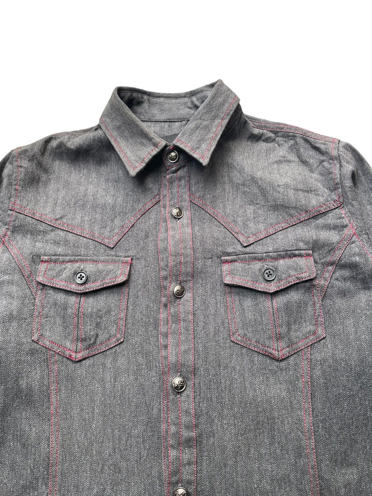 Japanese Brand ASM Western Herringbone Twill Shirt Size US M / EU 48-50 / 2 - 3 Thumbnail