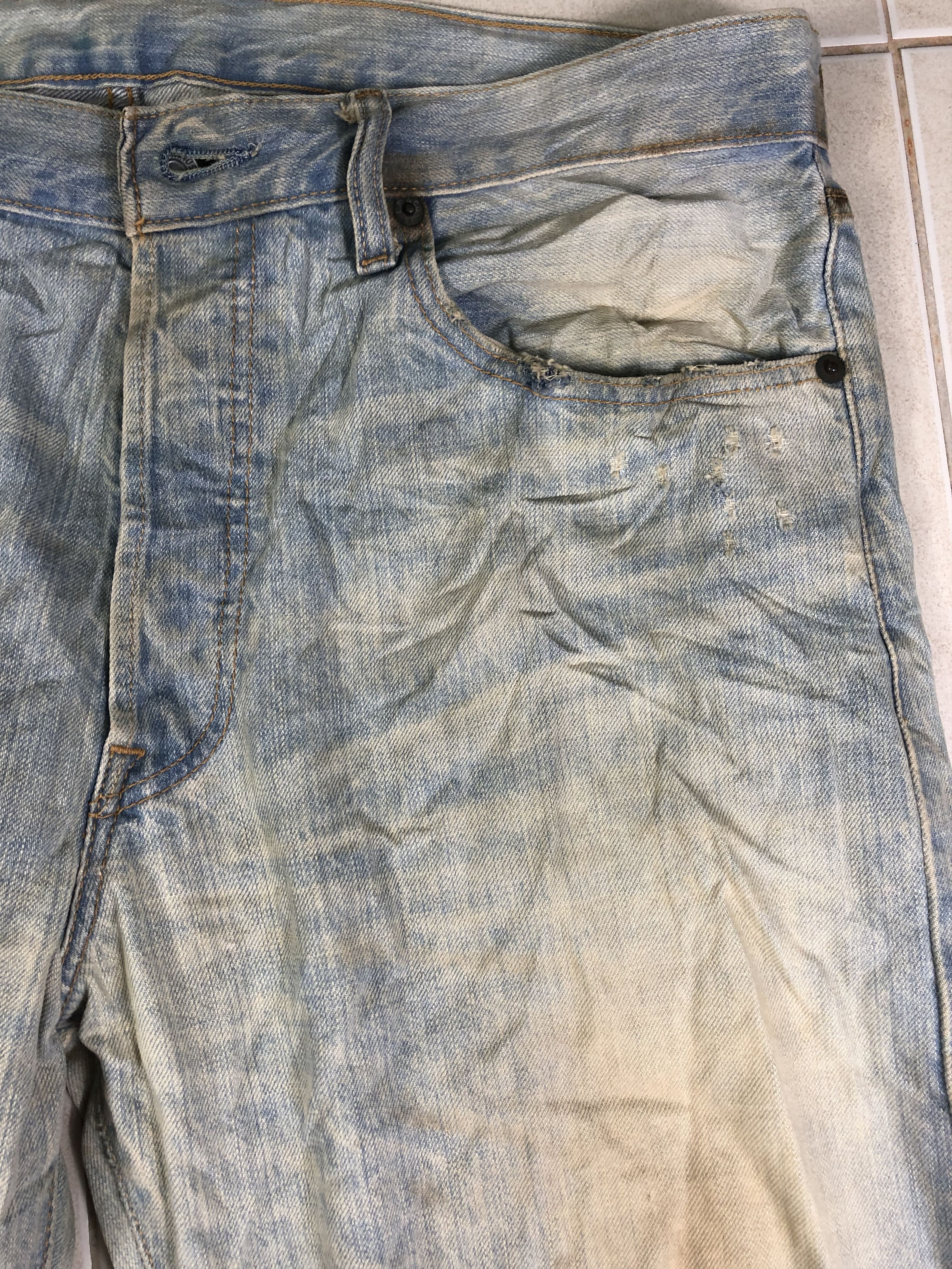 Levi's Wash Blue Levis 501 Denim Jeans 33X32 Size US 36 / EU 52 - 3 Thumbnail
