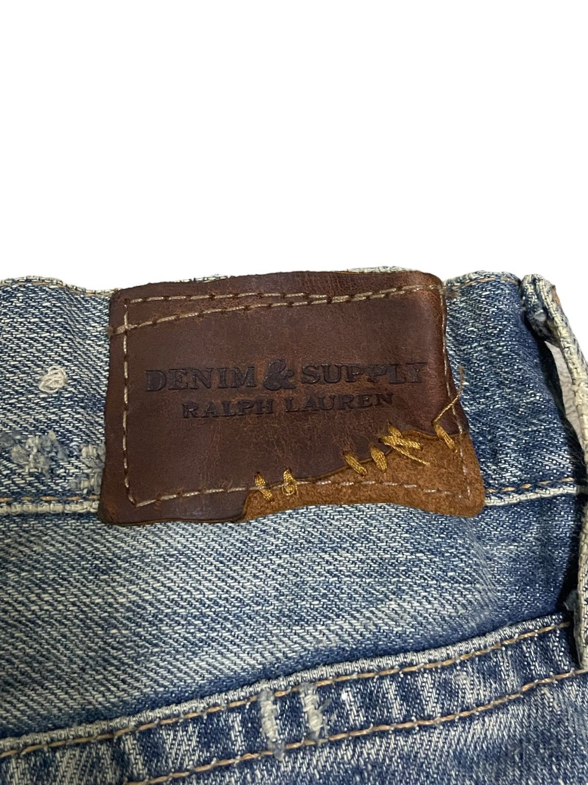 Denim & Supply Ralph Lauren Ralph Lauren Distressed Paint-Splattered Cut-Off Jeans Size 26" / US 2 / IT 38 - 9 Thumbnail