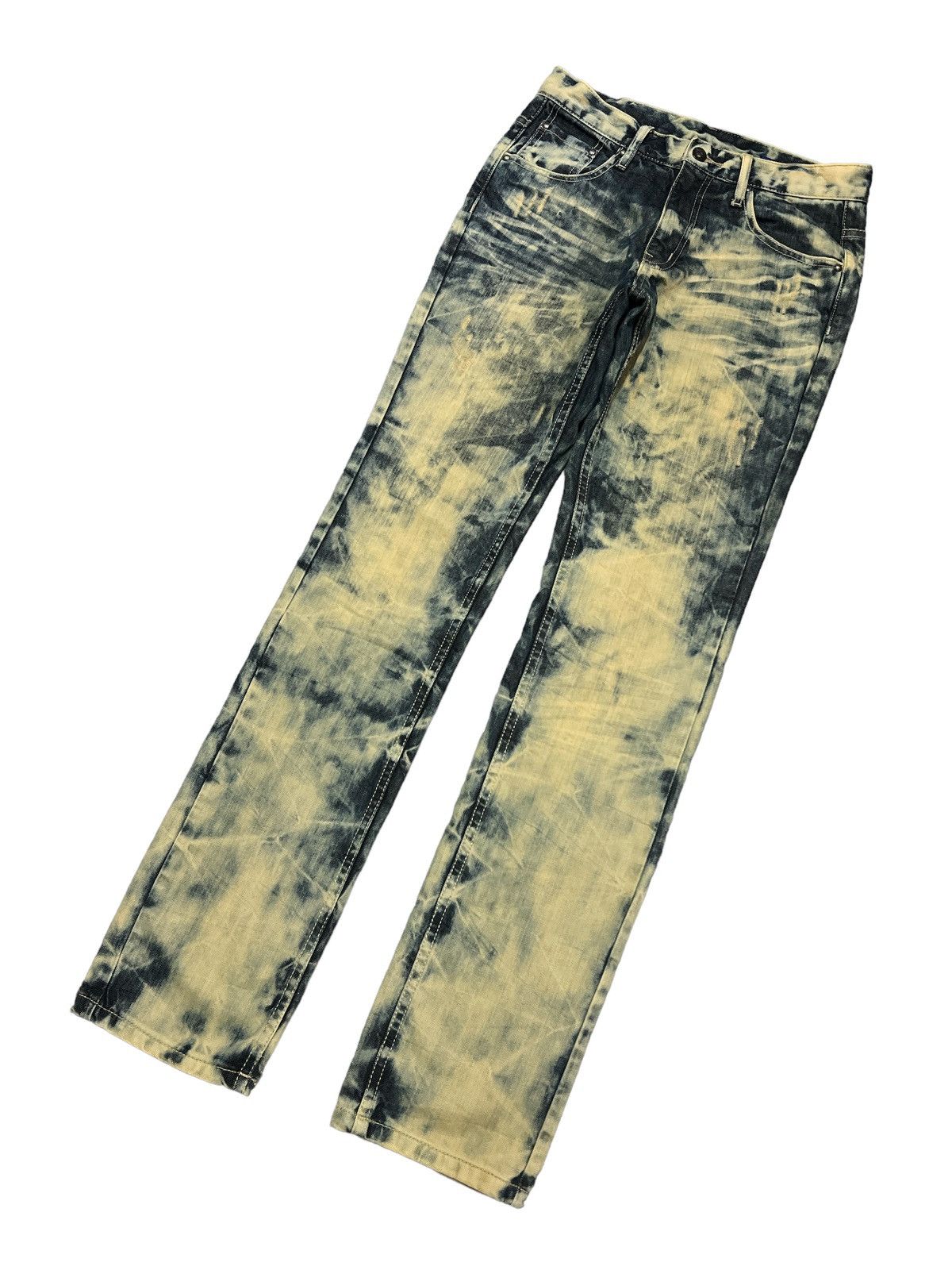 Japanese Brand GRAIL🔥SEMANTIC DESING BLEACH DENIM PANT Size US 29 - 5 Thumbnail