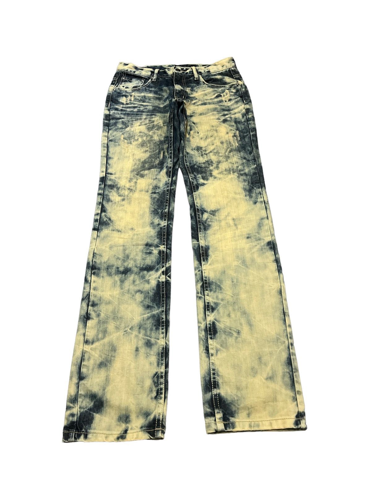 Japanese Brand GRAIL🔥SEMANTIC DESING BLEACH DENIM PANT Size US 29 - 4 Thumbnail