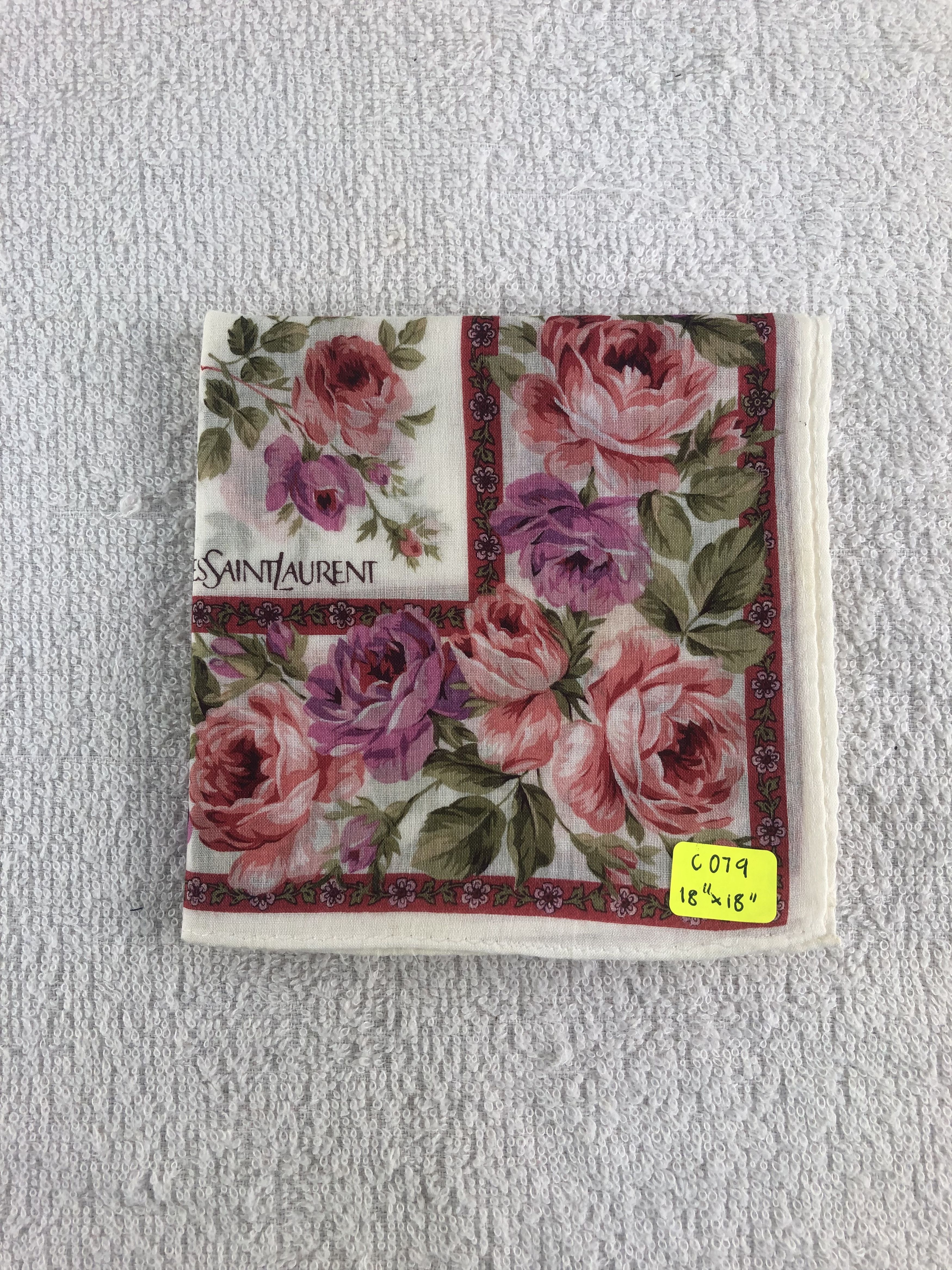 Yves Saint Laurent Yves Saint Laurent Handkerchief / Bandana / Neckerchief C079 Size ONE SIZE - 7 Thumbnail