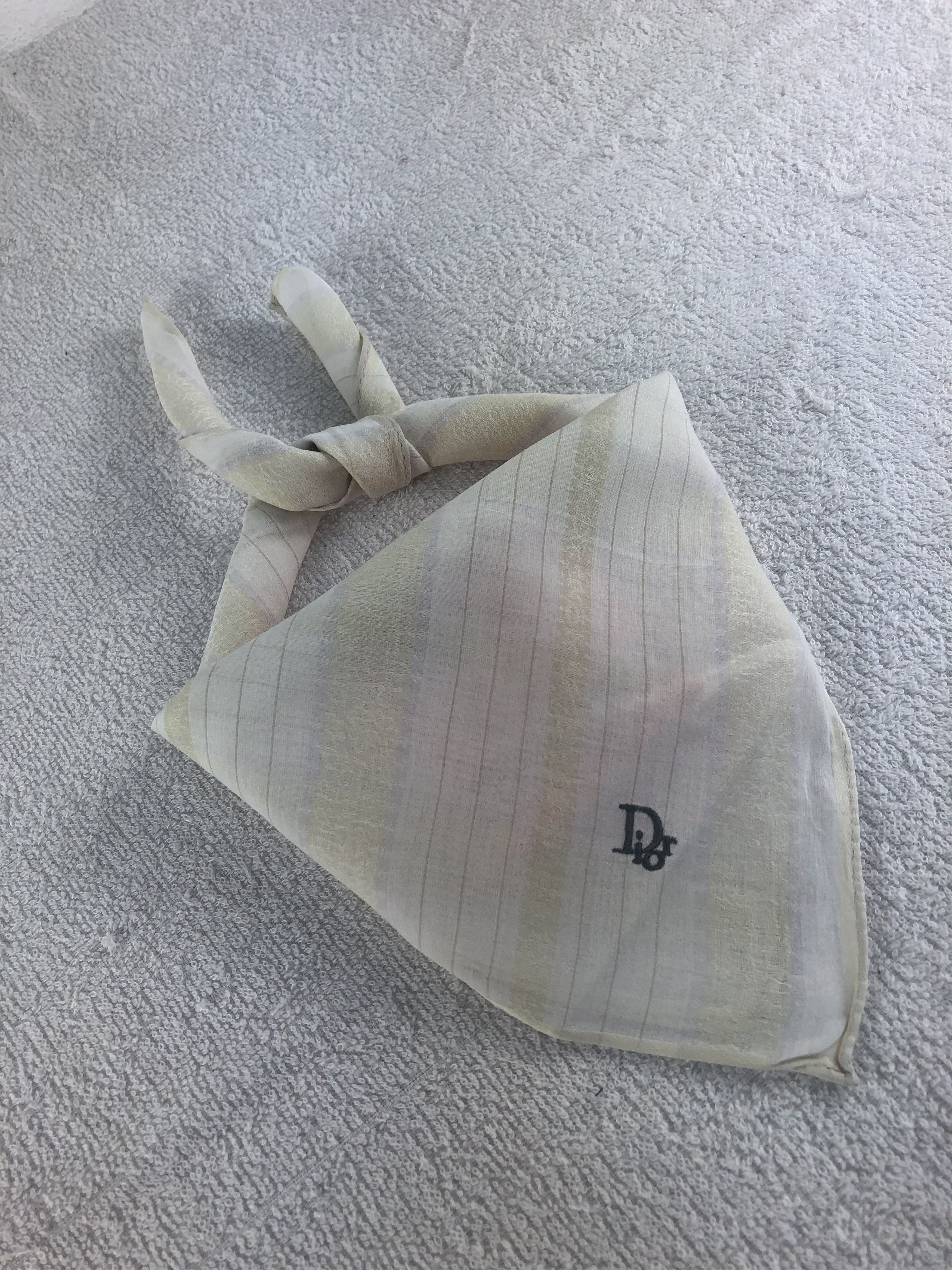 Vintage Christian Dior Handkerchief / Bandana / Neckerchief C073 Size ONE SIZE - 2 Thumbnail