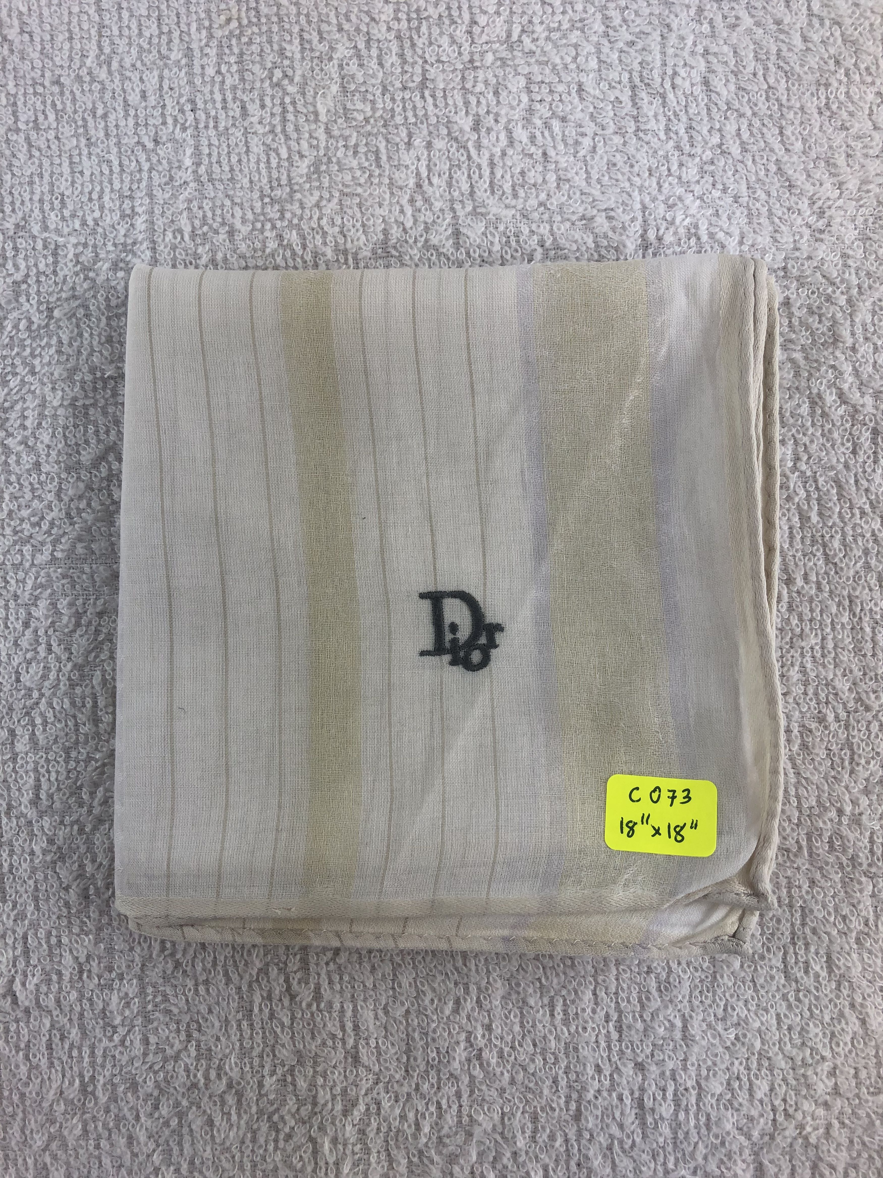 Vintage Christian Dior Handkerchief / Bandana / Neckerchief C073 Size ONE SIZE - 6 Thumbnail