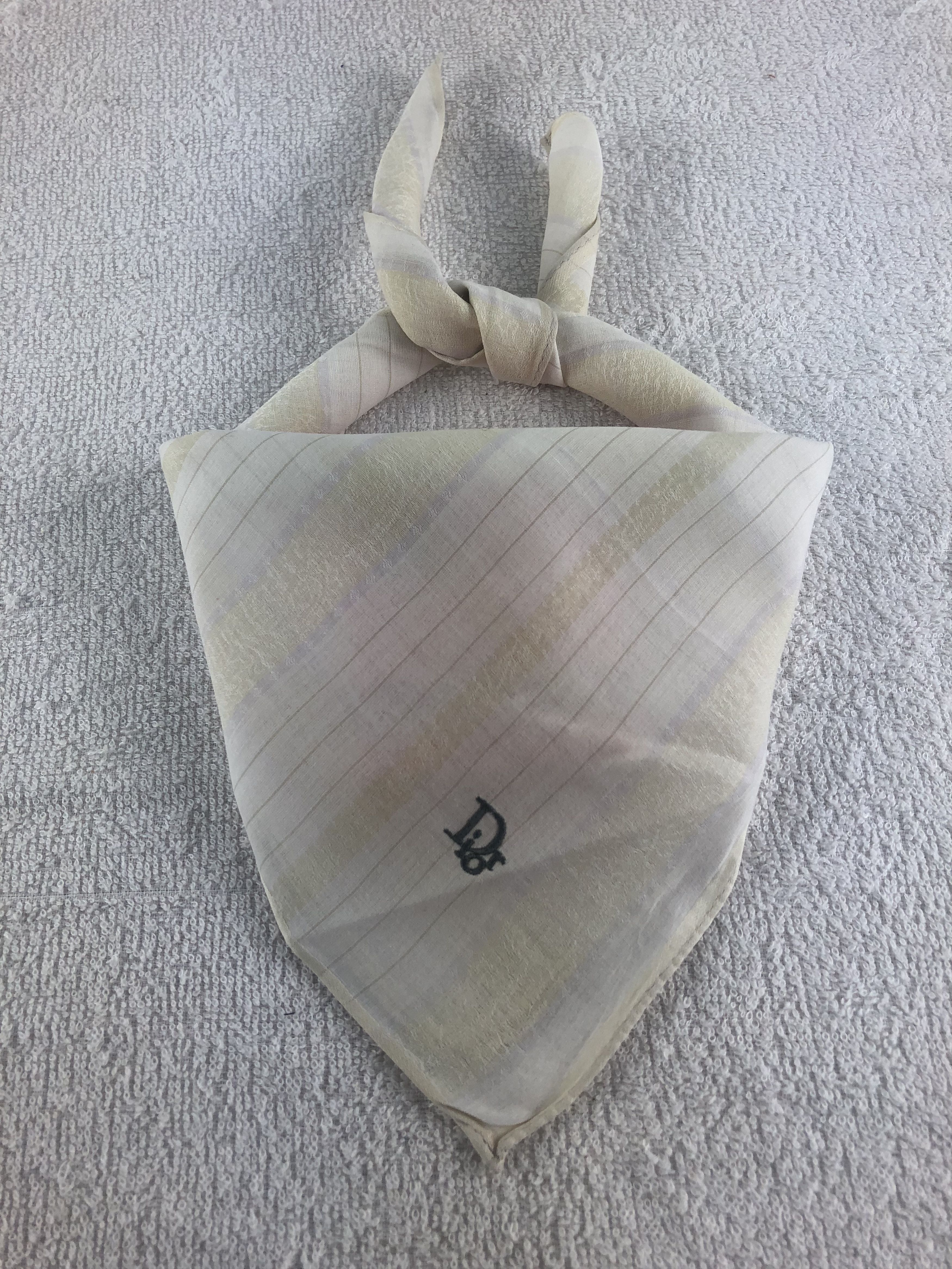 Vintage Christian Dior Handkerchief / Bandana / Neckerchief C073 Size ONE SIZE - 1 Thumbnail