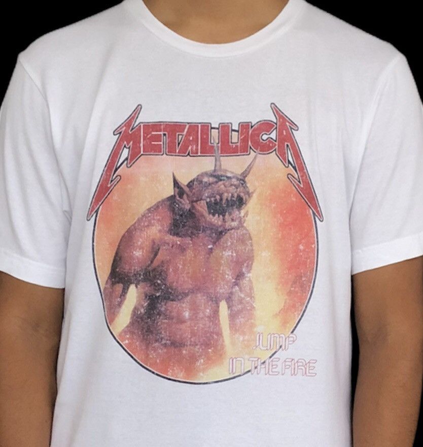 Metallica Metallica Jump In the Fire by Uniqlo Band Shirt Size US L / EU 52-54 / 3 - 4 Thumbnail