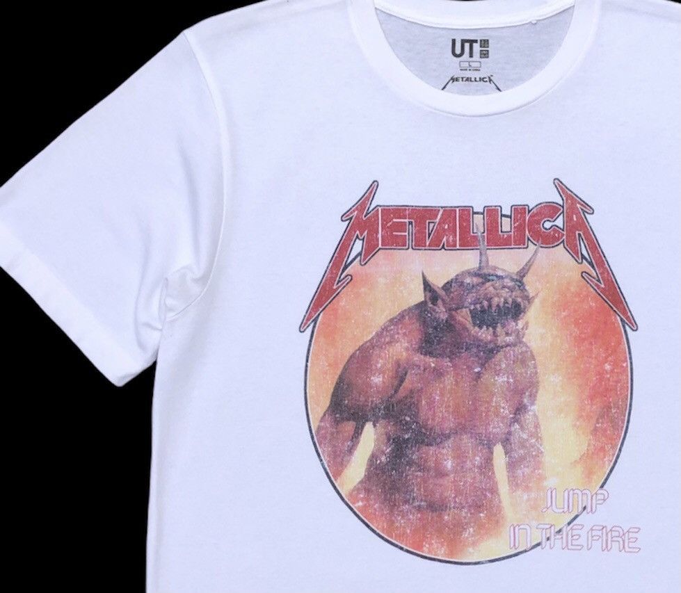 Metallica Metallica Jump In the Fire by Uniqlo Band Shirt Size US L / EU 52-54 / 3 - 7 Thumbnail