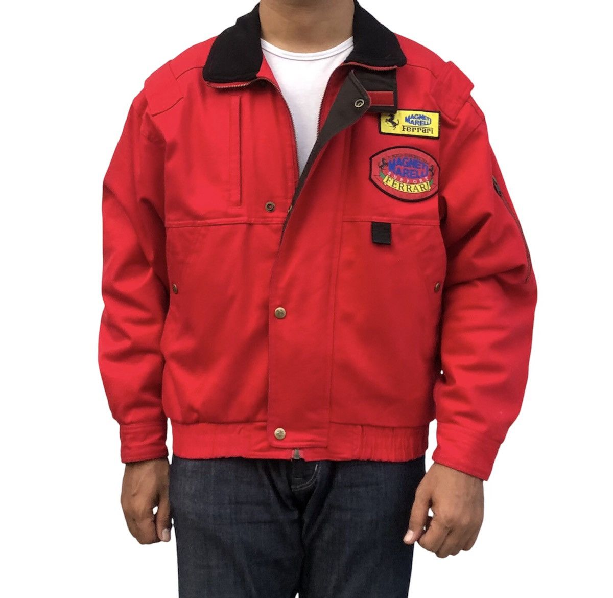 Vintage 🔥Vintage Magneti Marelli Ferrari F-1 Racing Team Jacket Size US L / EU 52-54 / 3 - 4 Thumbnail