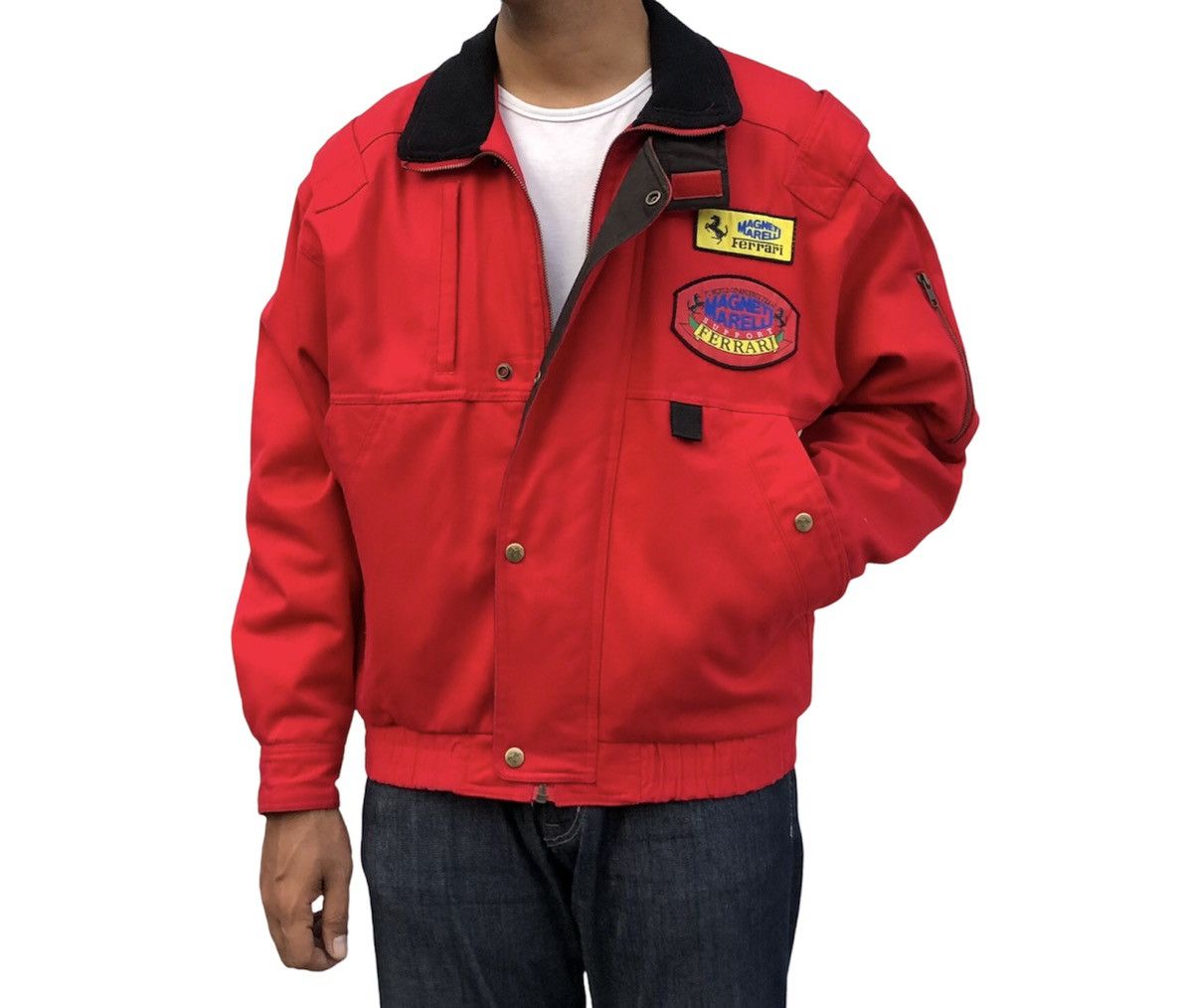 Vintage 🔥Vintage Magneti Marelli Ferrari F-1 Racing Team Jacket Size US L / EU 52-54 / 3 - 2 Thumbnail