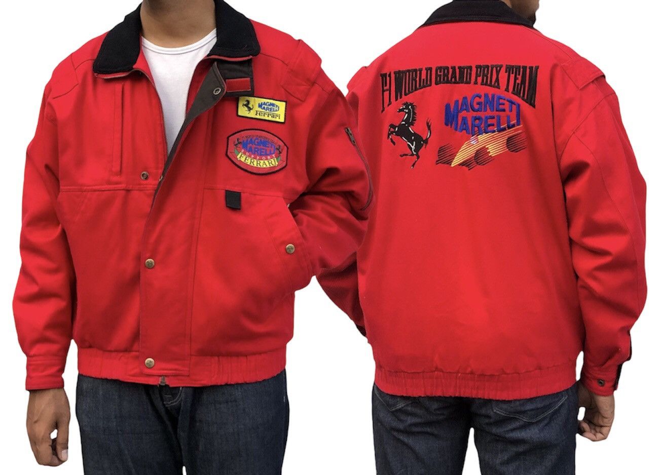 Vintage 🔥Vintage Magneti Marelli Ferrari F-1 Racing Team Jacket Size US L / EU 52-54 / 3 - 1 Thumbnail
