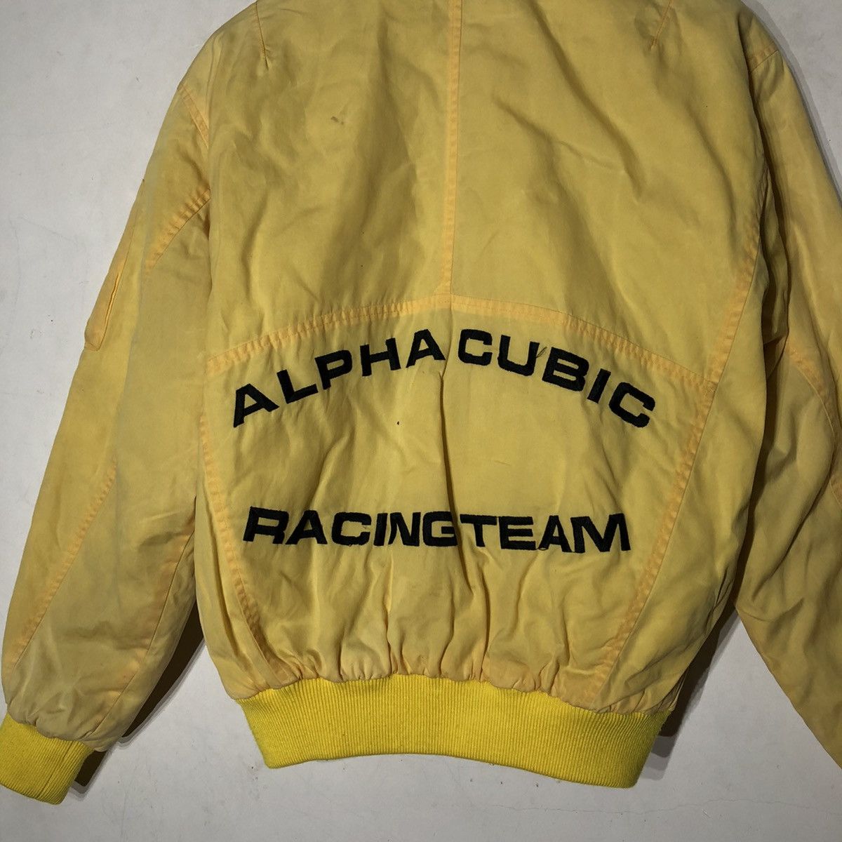 Japanese Brand ALPHA CUBIC RACING TEAM BOMBER JACKET Size US M / EU 48-50 / 2 - 8 Thumbnail