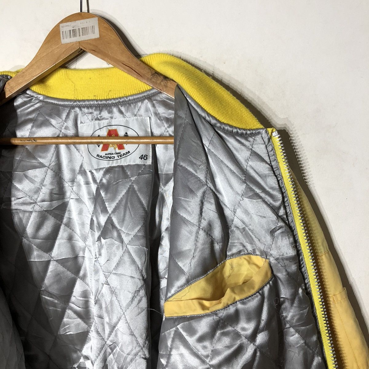 Japanese Brand ALPHA CUBIC RACING TEAM BOMBER JACKET Size US M / EU 48-50 / 2 - 13 Thumbnail