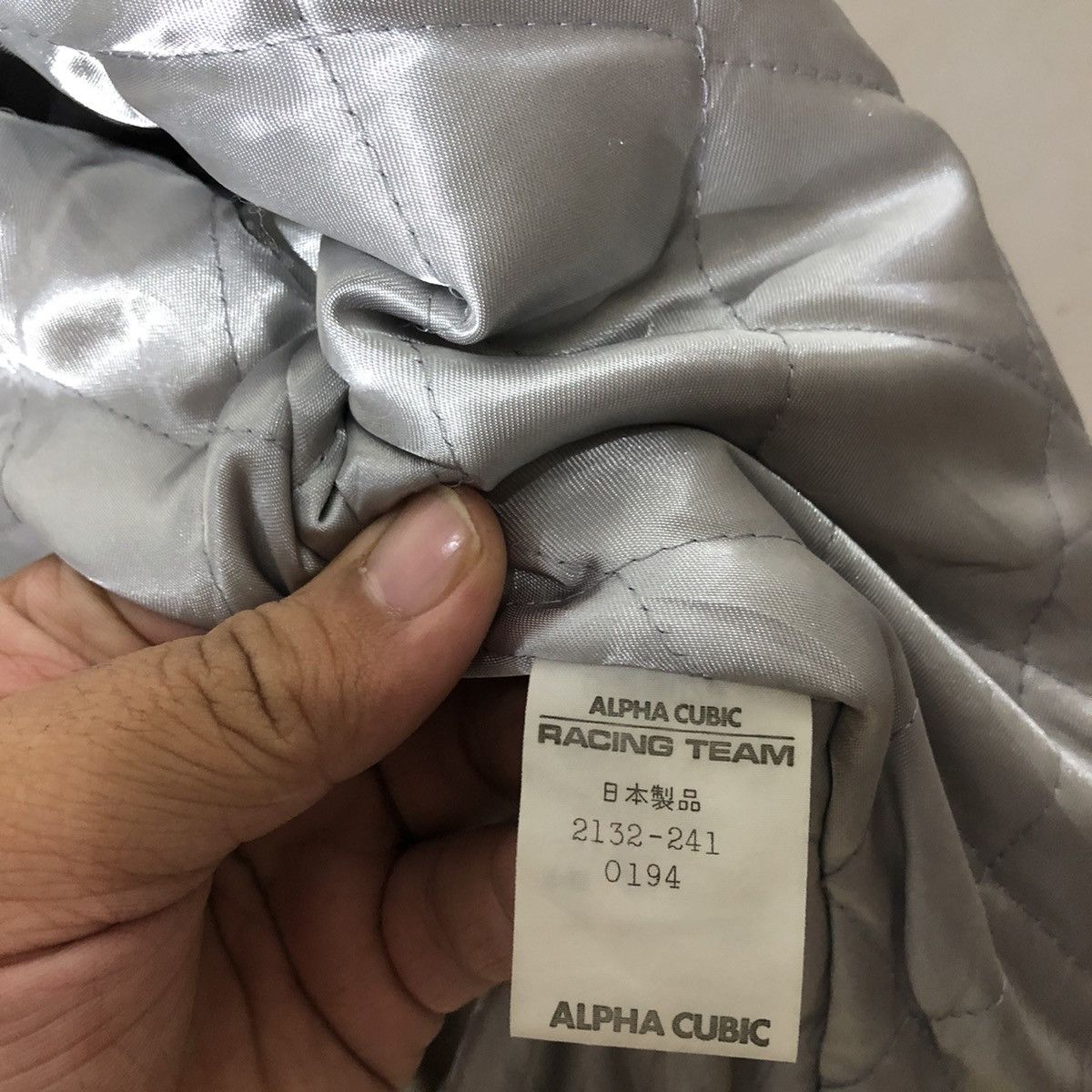 Japanese Brand ALPHA CUBIC RACING TEAM BOMBER JACKET Size US M / EU 48-50 / 2 - 11 Thumbnail