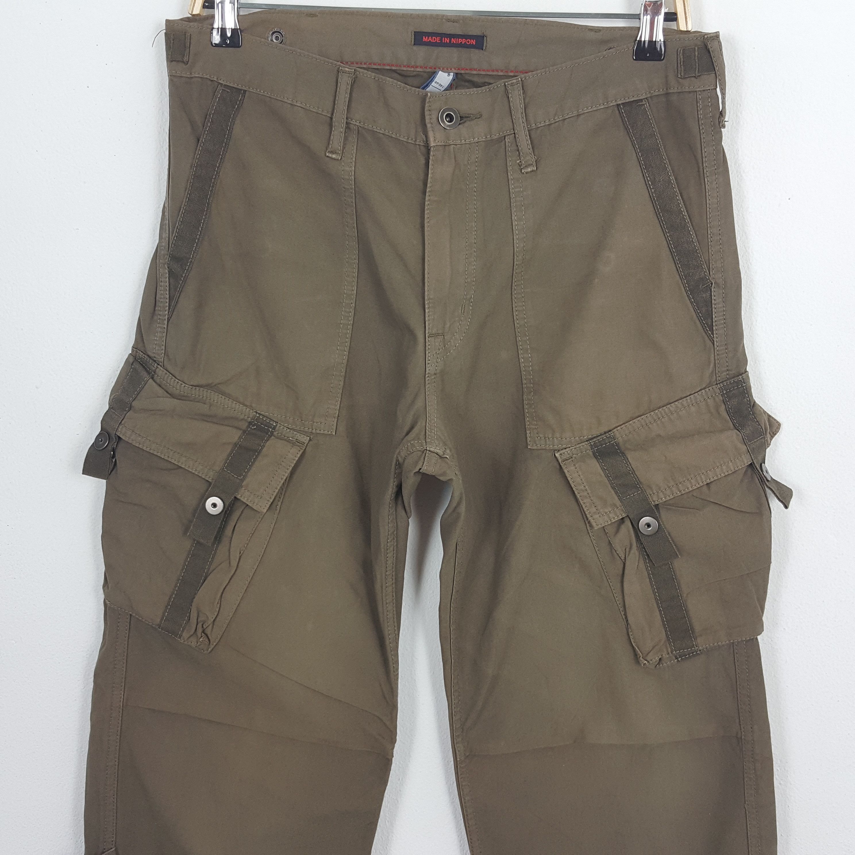 Japanese Brand × Vintage Vintage BLUE WAY Japanese Brand Cargo Parachute Pants Size US 32 / EU 48 - 2 Thumbnail