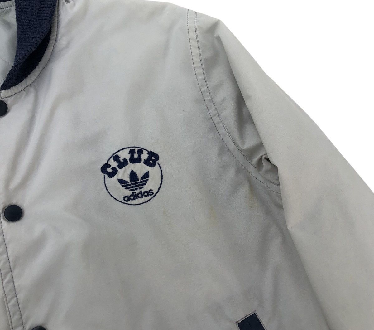 Adidas Vintage 80s 90s Adidas Club Descante Nylon Varsity Jacket Size US M / EU 48-50 / 2 - 10 Thumbnail