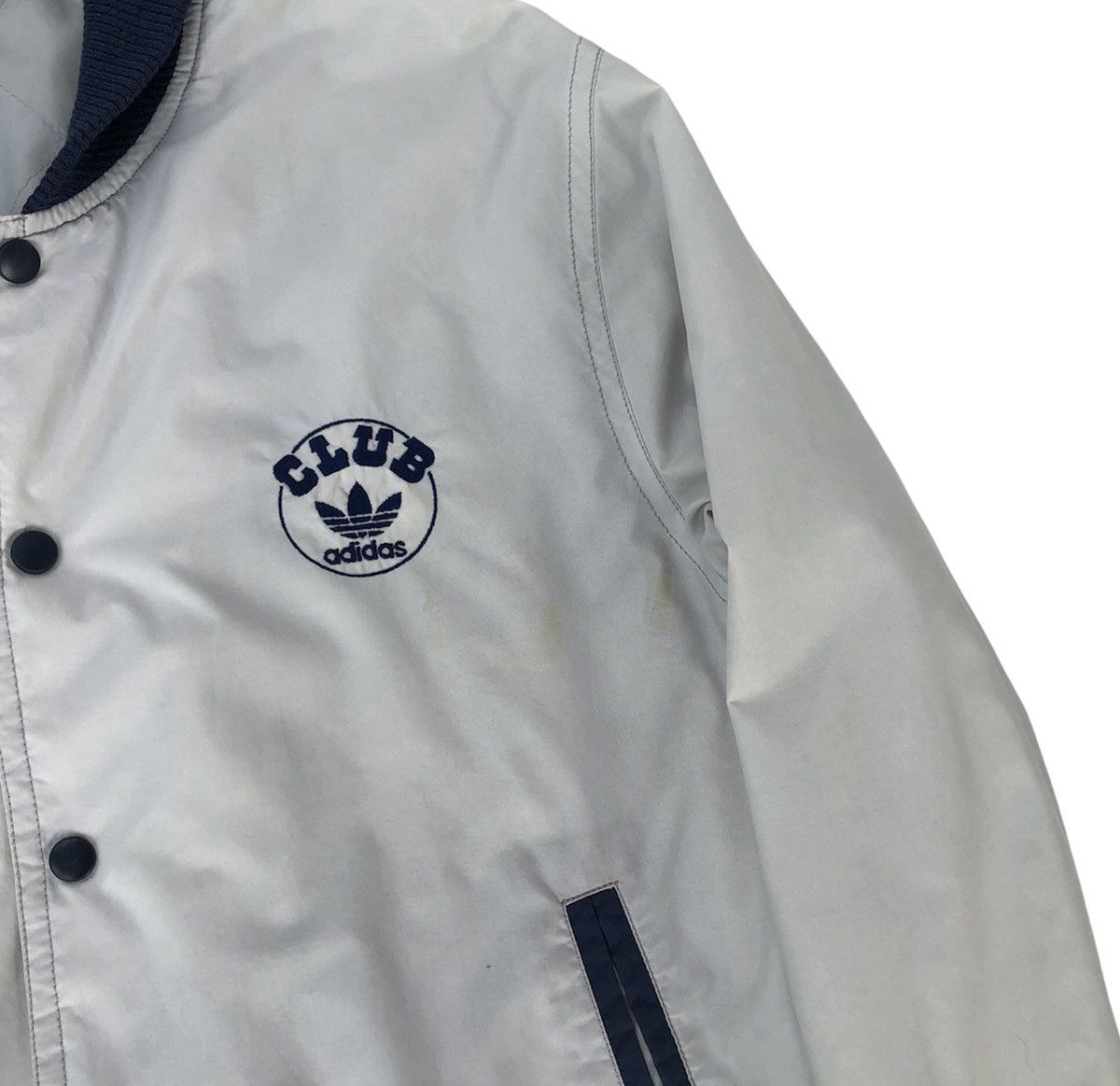 Adidas Vintage 80s 90s Adidas Club Descante Nylon Varsity Jacket Size US M / EU 48-50 / 2 - 6 Thumbnail