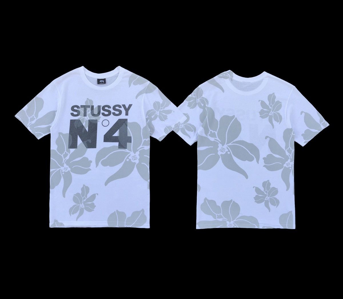 Stussy OG Stussy No.4 Overprint Floral Flower Tee Size US S / EU 44-46 / 1 - 2 Thumbnail