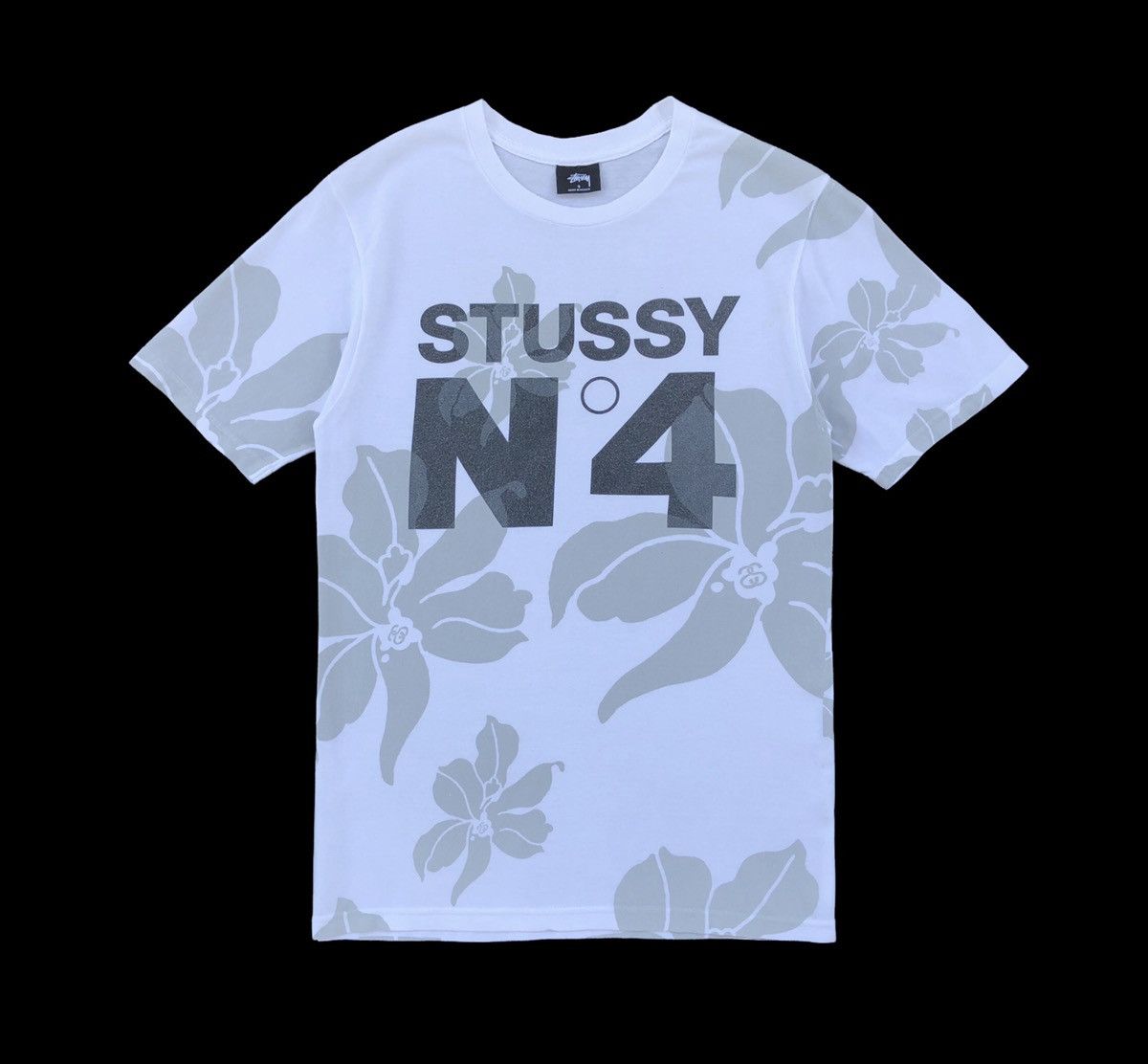 Stussy OG Stussy No.4 Overprint Floral Flower Tee Size US S / EU 44-46 / 1 - 3 Thumbnail