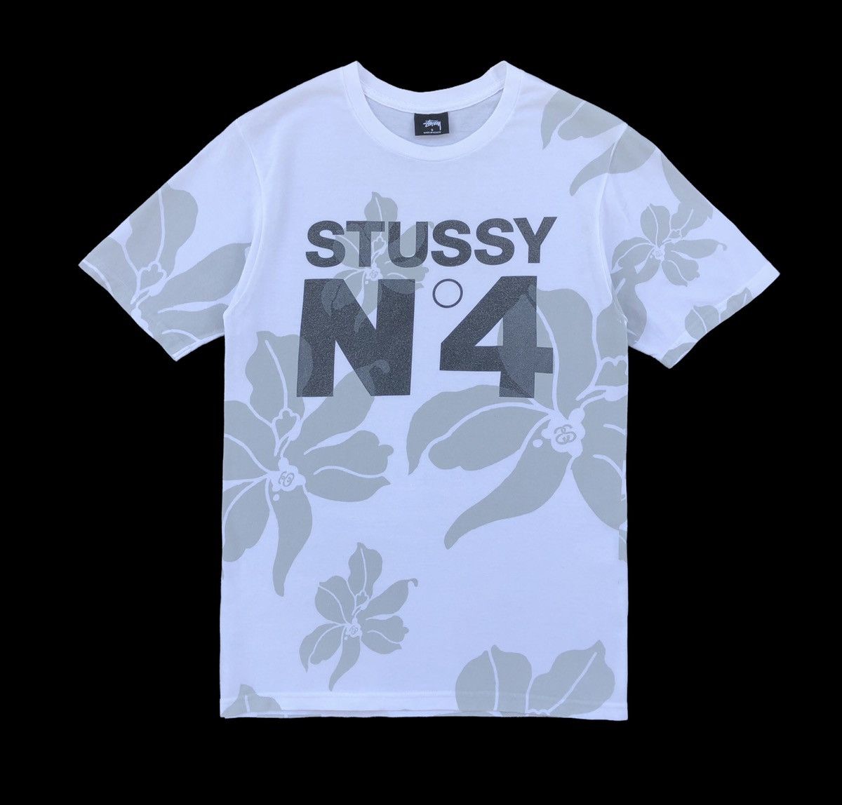 Stussy OG Stussy No.4 Overprint Floral Flower Tee Size US S / EU 44-46 / 1 - 1 Thumbnail