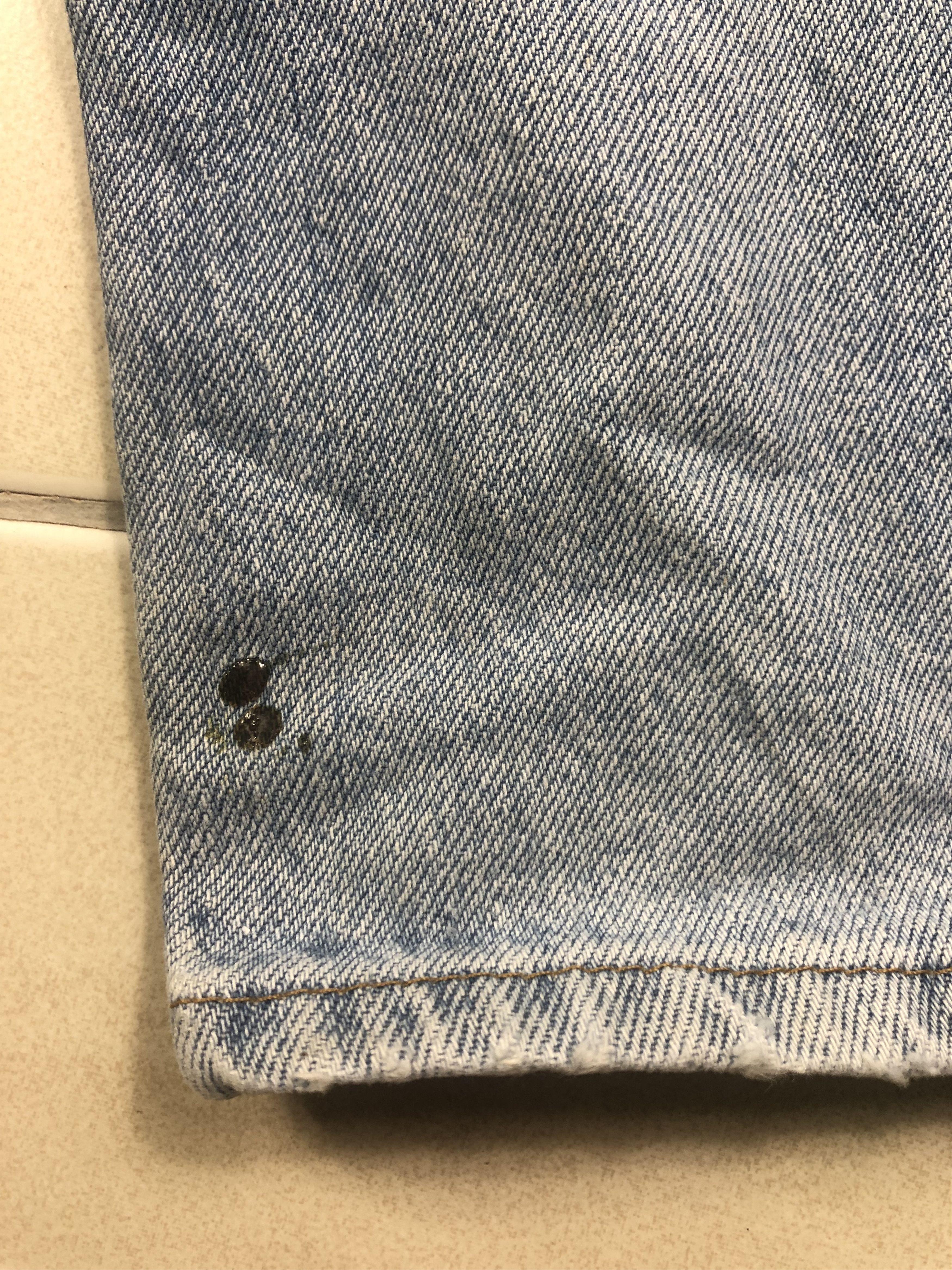 Levi's Wash Blue Levis 501 Single R Denim 33x30.5 Size US 33 - 8 Thumbnail