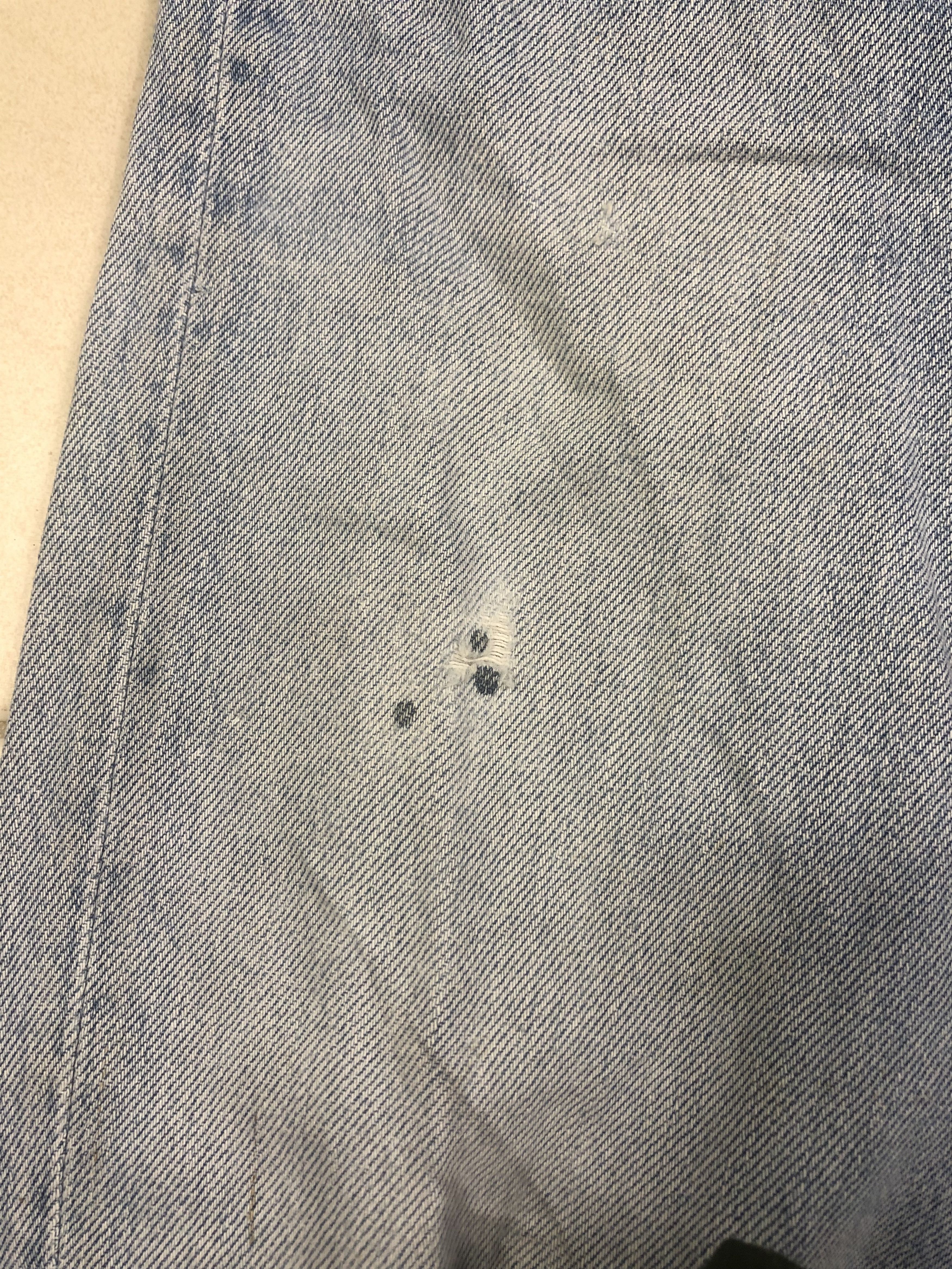 Levi's Wash Blue Levis 501 Single R Denim 33x30.5 Size US 33 - 4 Thumbnail
