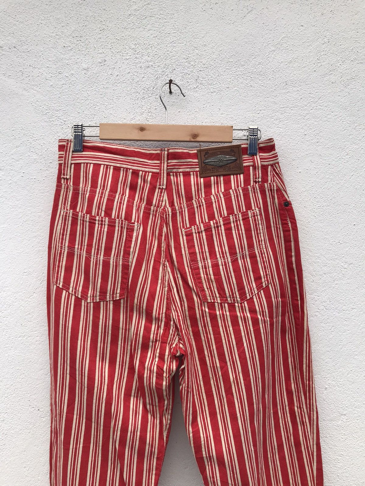If Six Was Nine Made in France Ventilo Blue Jean Striped Pants Size US 30 / EU 46 - 7 Thumbnail