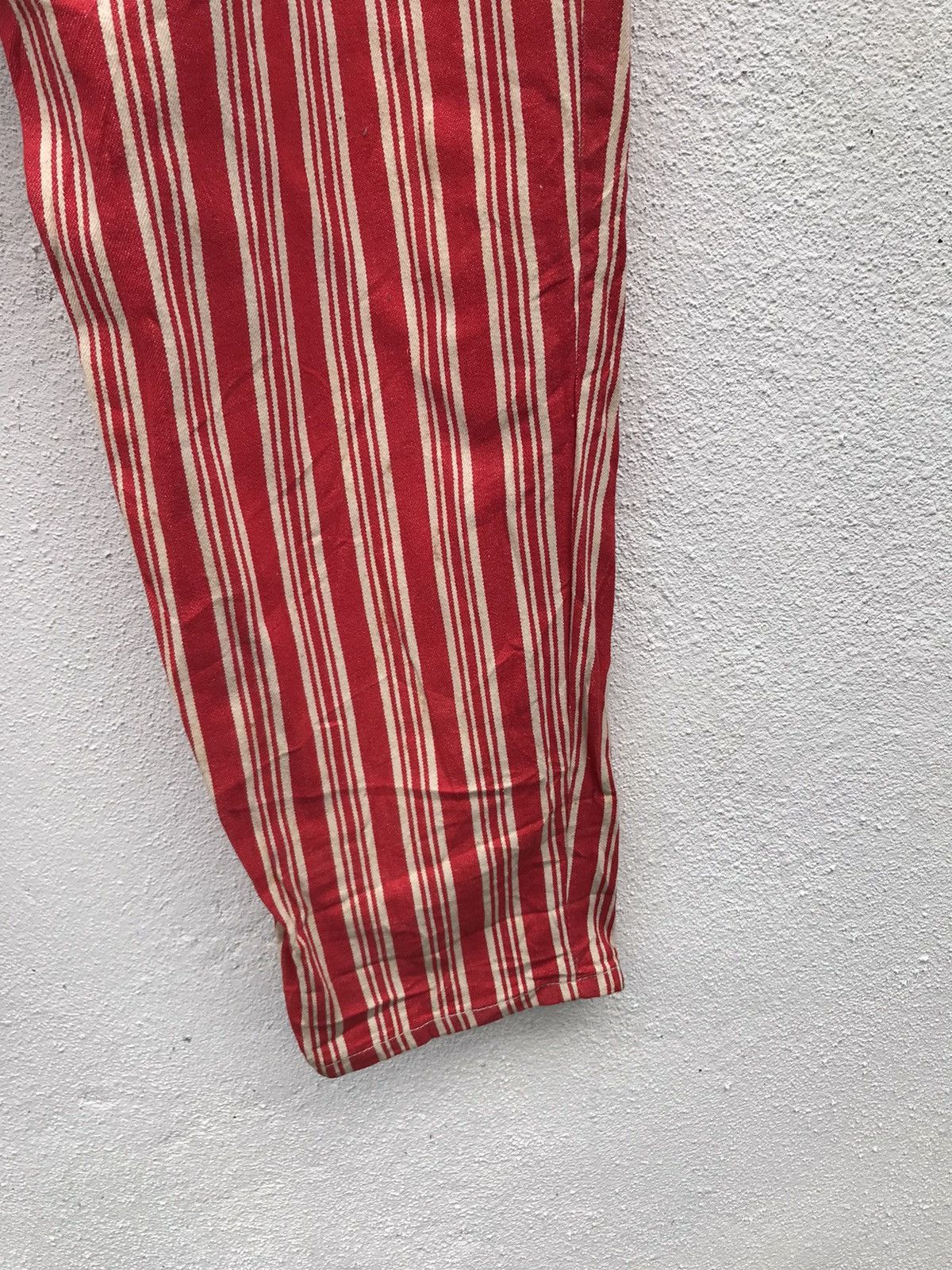If Six Was Nine Made in France Ventilo Blue Jean Striped Pants Size US 30 / EU 46 - 10 Thumbnail